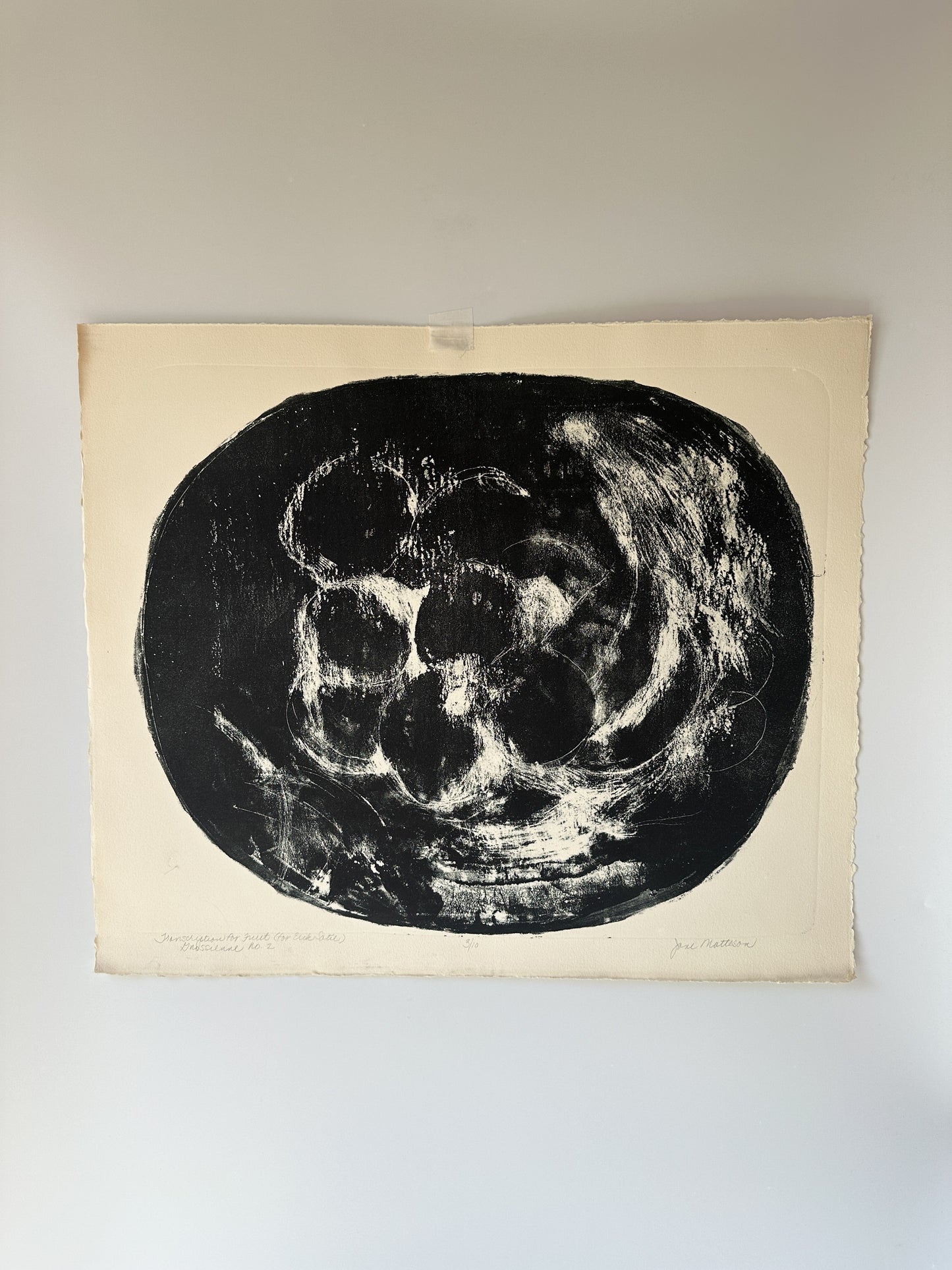 “TRANSCRIPTION FOR FRUIT” (for Erik Satie) Gnossienne No. 2 by Late Artist Jane Matteson