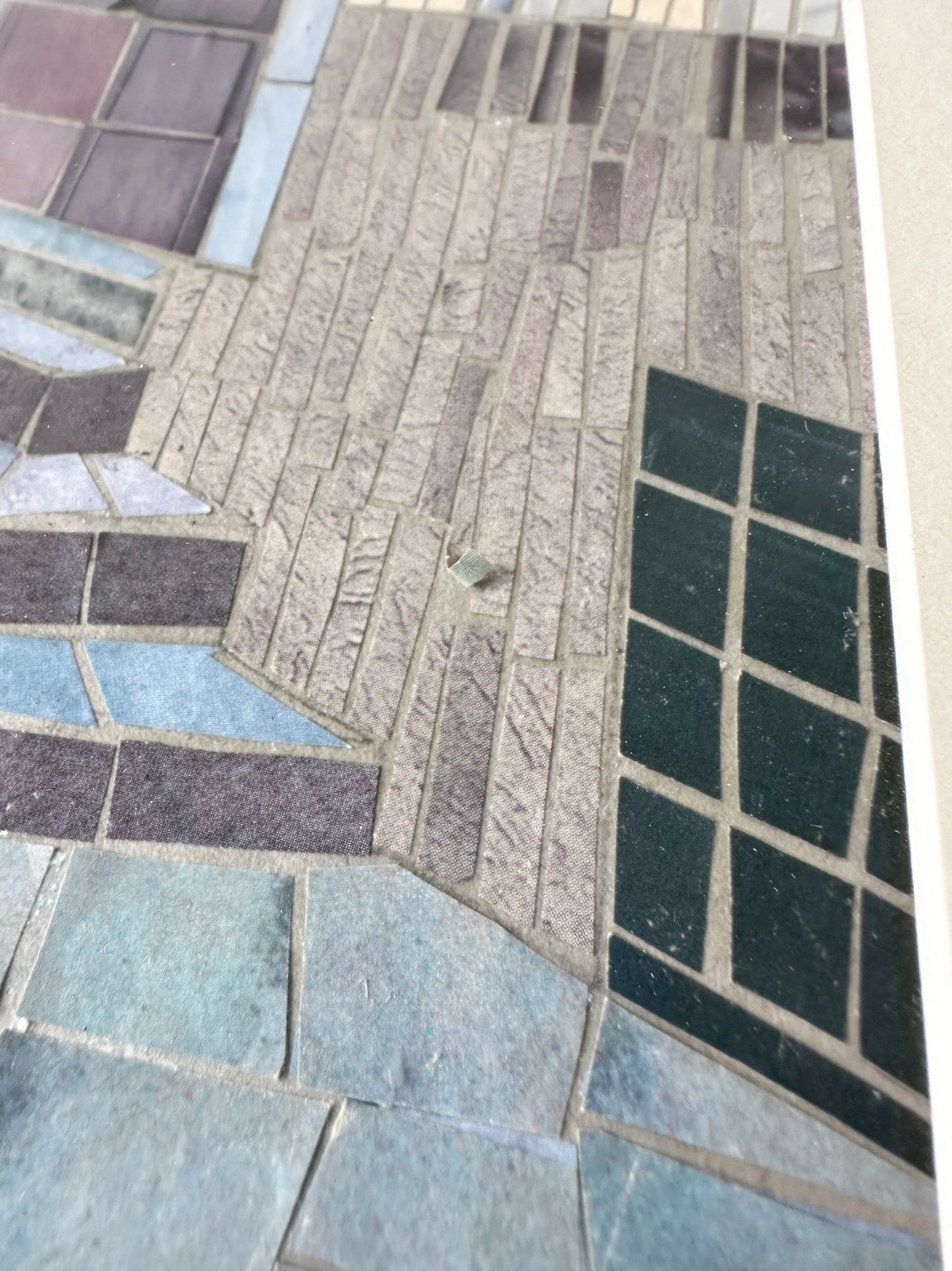Paper Mosaic Art of Doorway in Italy
