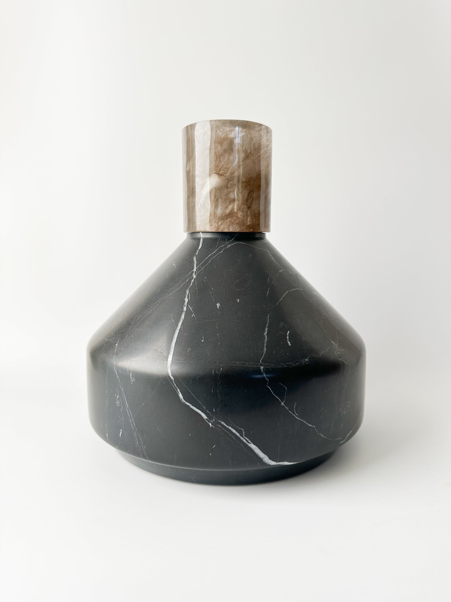 Early 21st Century Gilles Caffier Marble Vessel Large (signed)