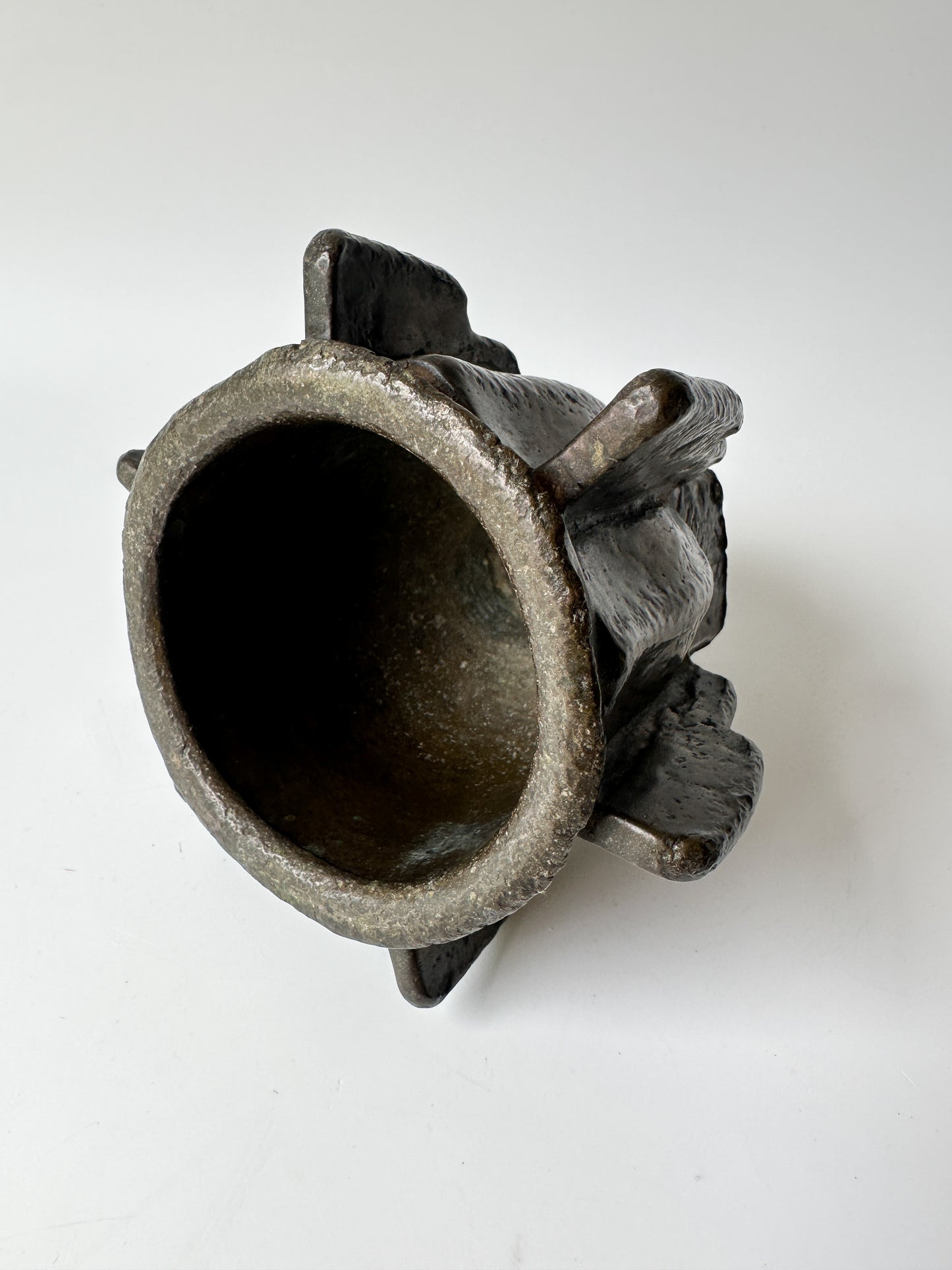 Antique - Heavy Bronze Mortar and Pestle from 15th/16th century