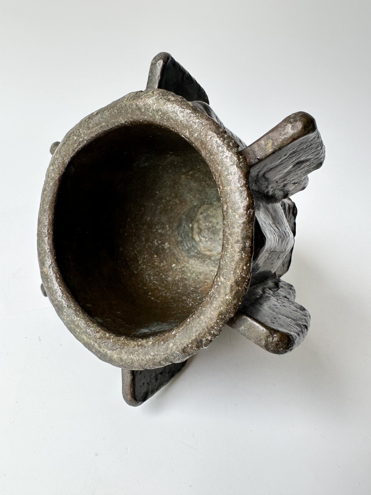 Antique - Heavy Bronze Mortar and Pestle from 15th/16th century