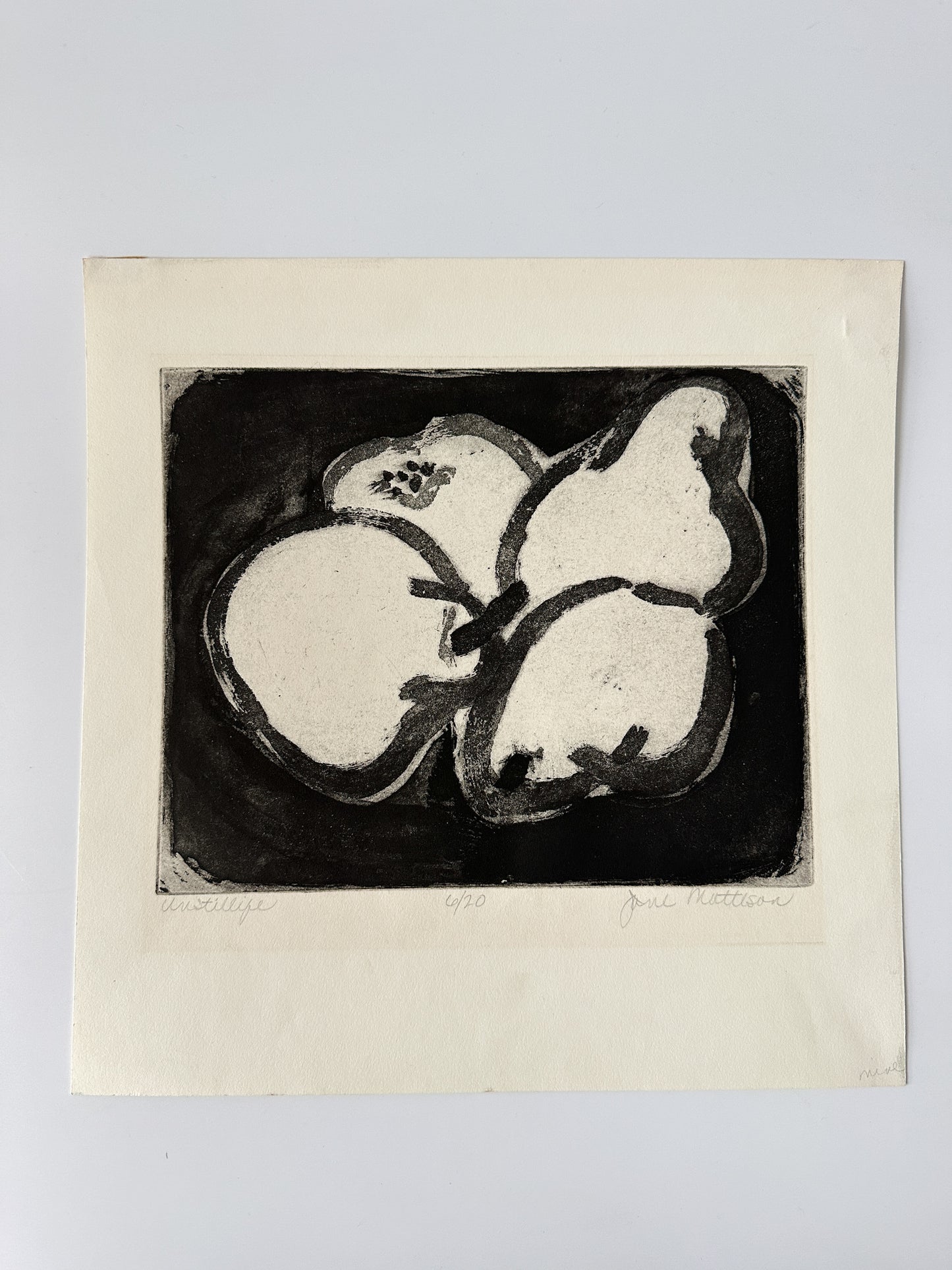 "UNSTILLIFE" Lithograph by the Late Artist Jane Matteson