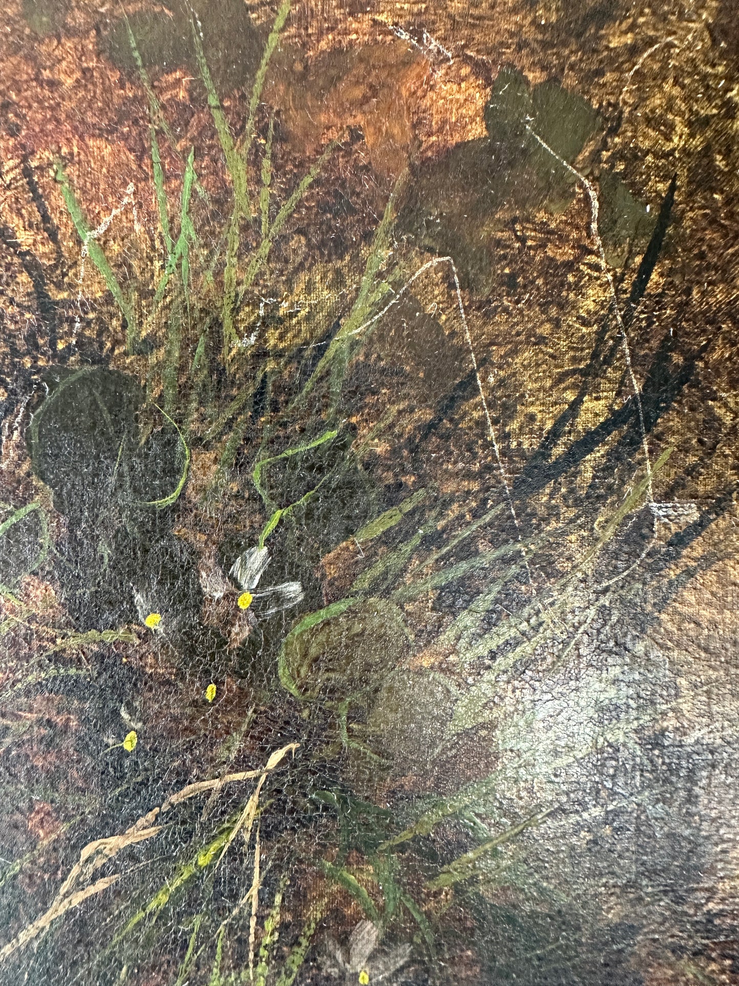 Antique Floral Oil Painting (signed)
