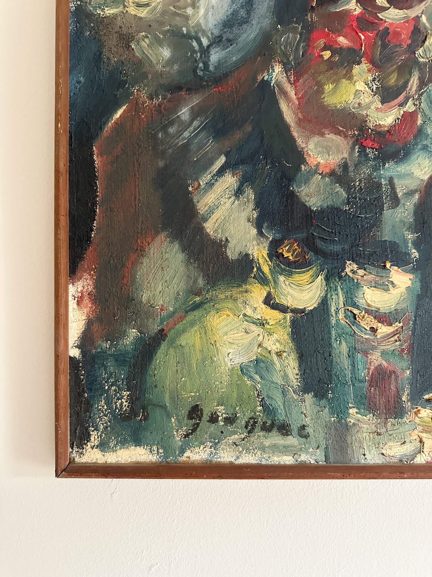 Vintage Impasto Oil Painting (signed)