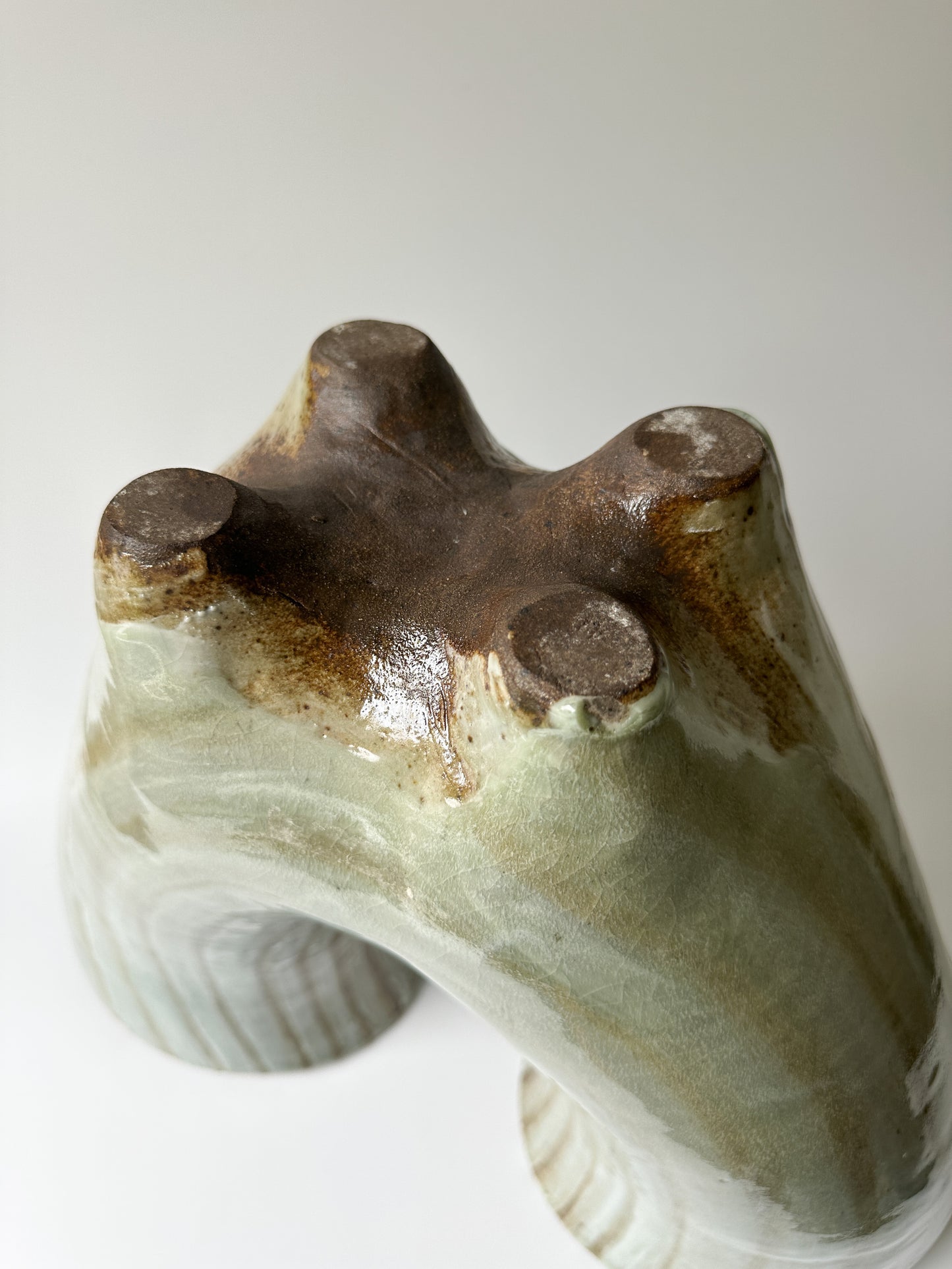 Large Celadon Pottery Vase Vessel