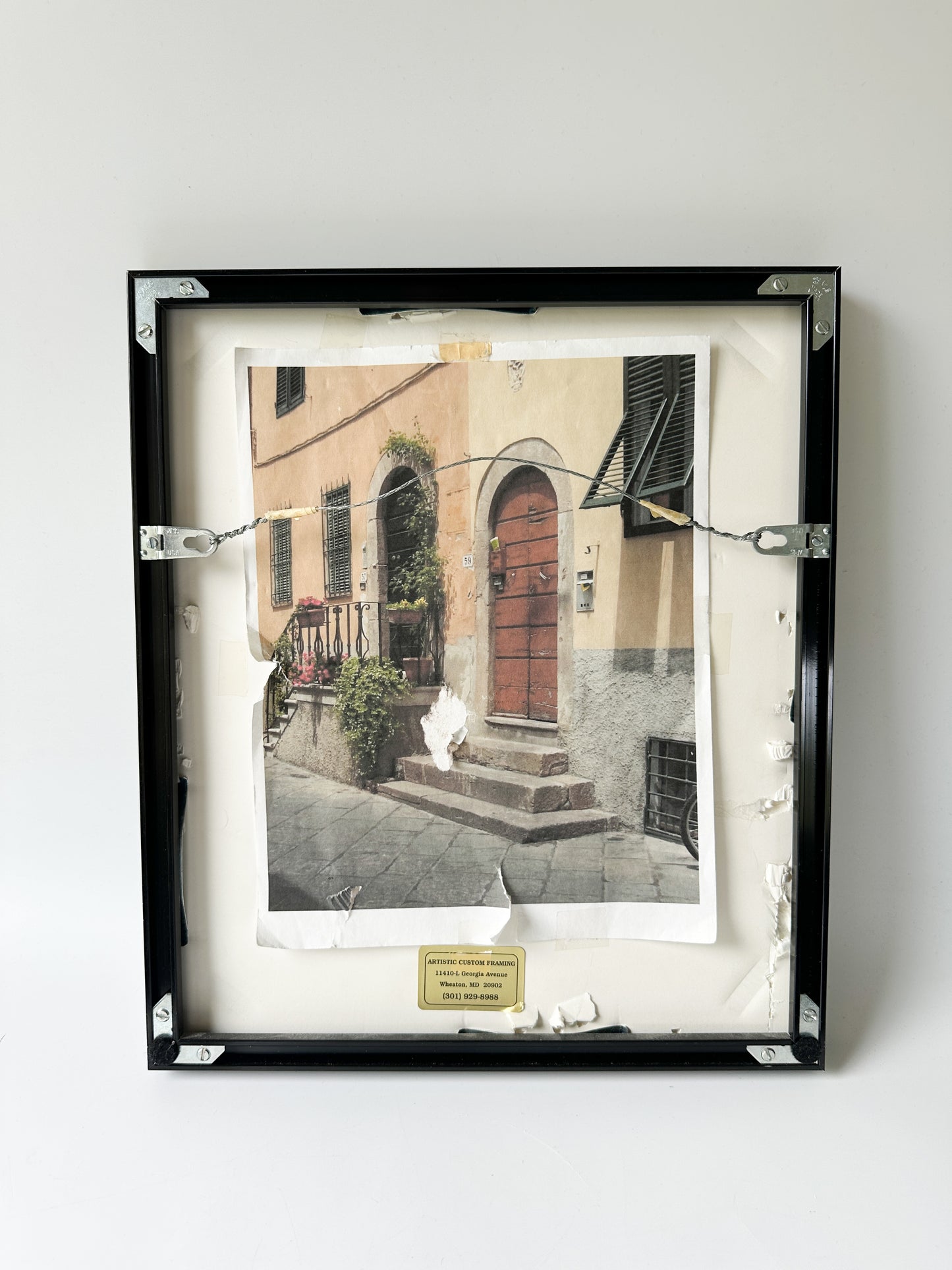 Paper Mosaic Art of Doorway in Italy