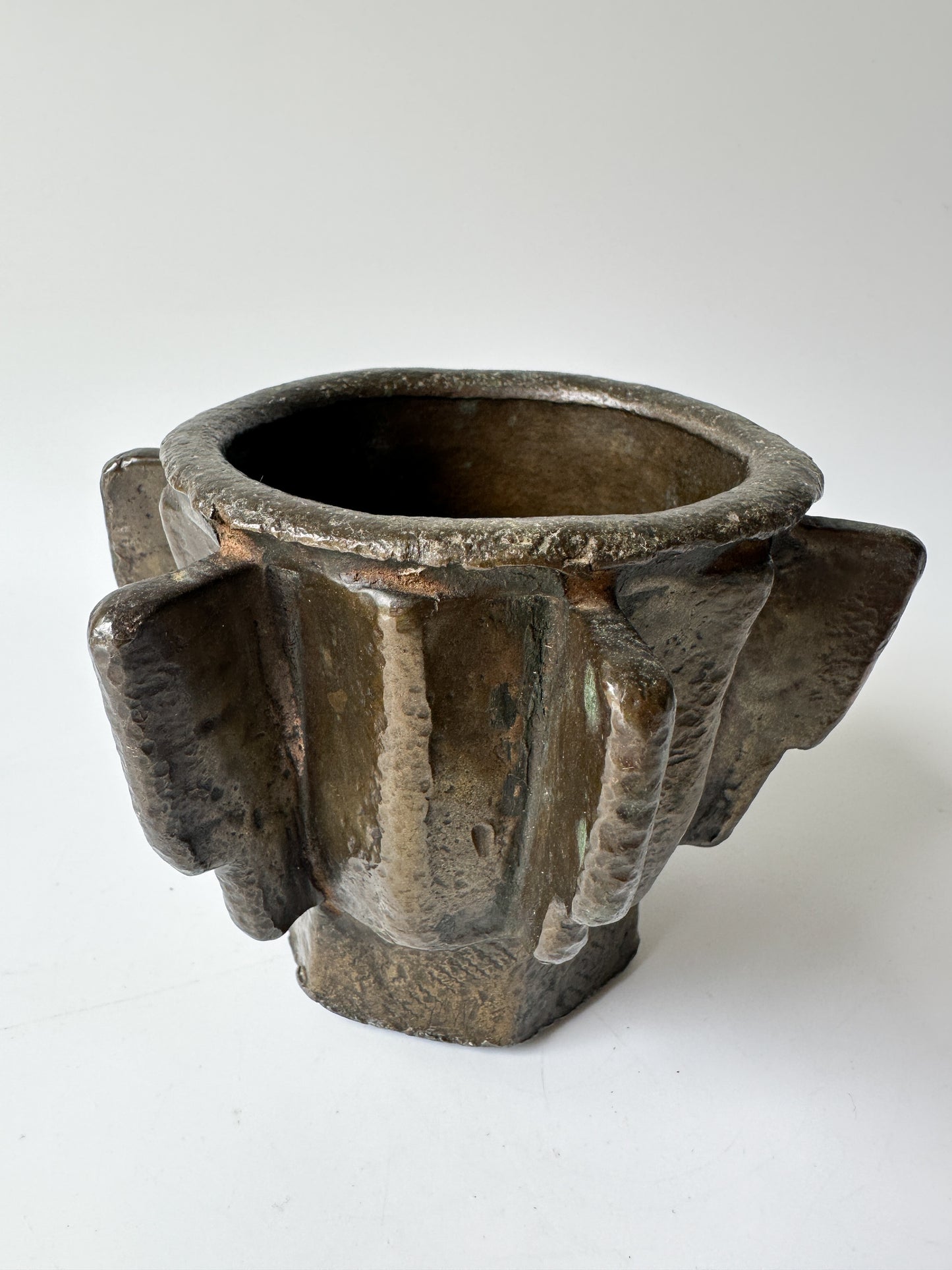 Antique - Heavy Bronze Mortar and Pestle from 15th/16th century
