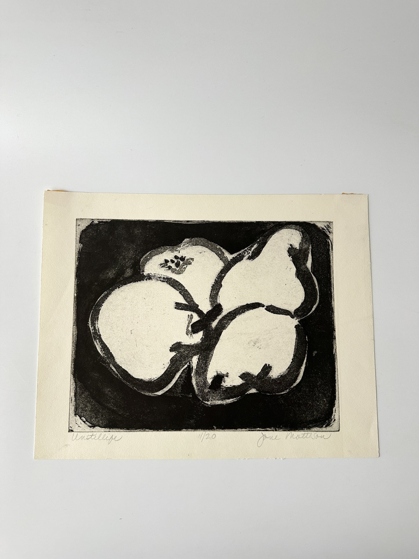 "UNSTILLIFE" Lithograph by the Late Artist Jane Matteson