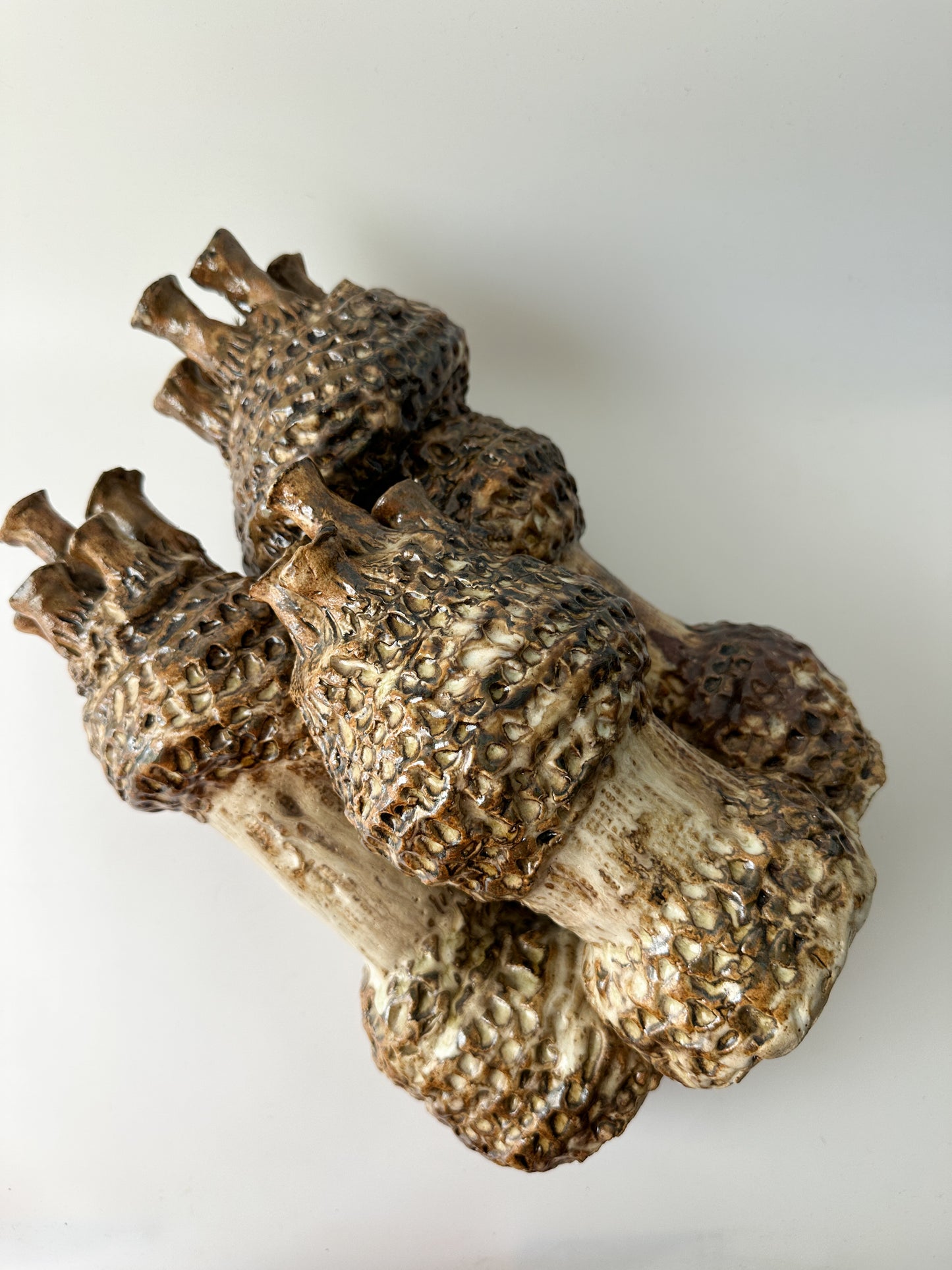 Brutalist Abstract Ceramic Sculpture - Signed