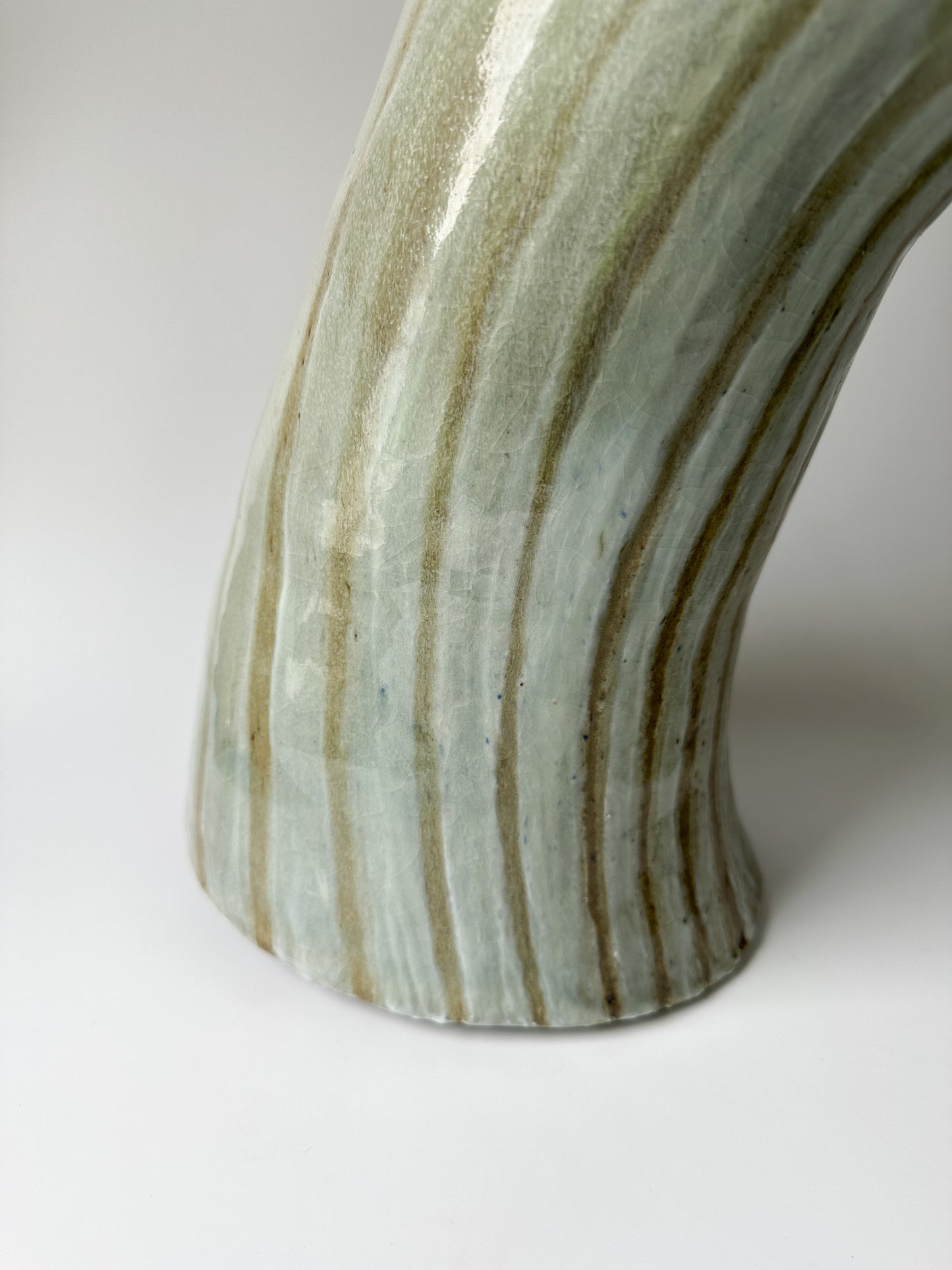 Large Celadon Pottery Vase Vessel
