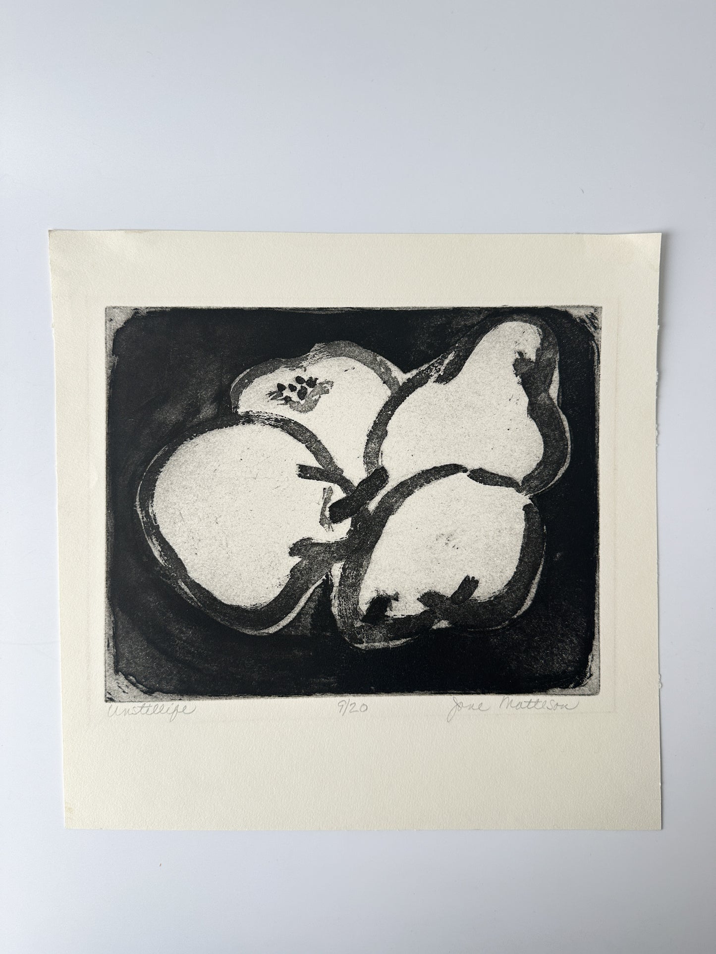 "UNSTILLIFE" Lithograph by the Late Artist Jane Matteson