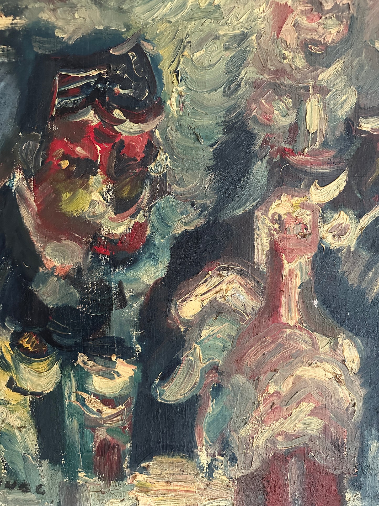 Vintage Impasto Oil Painting (signed)