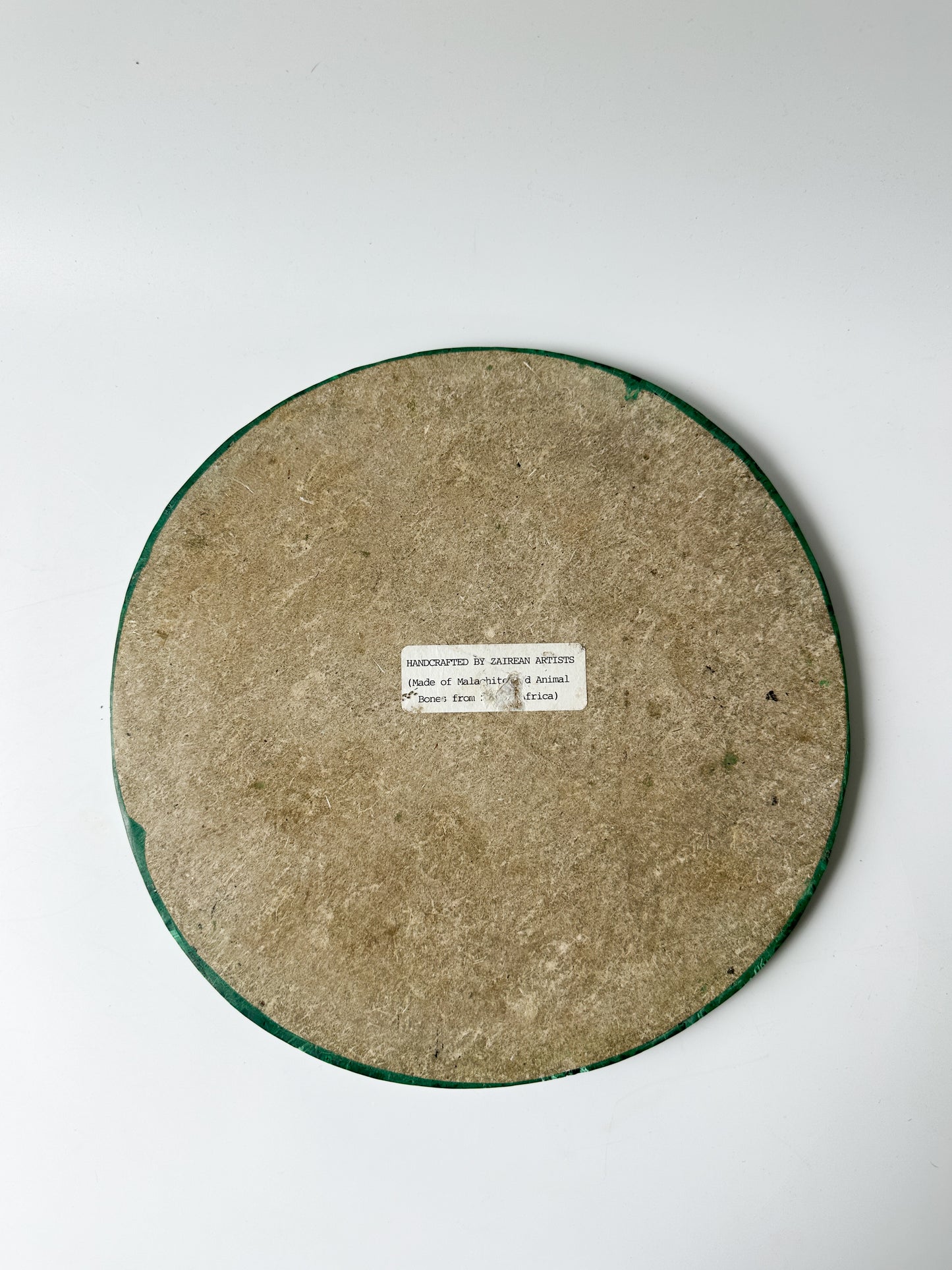 Malachite Round Chess Board
