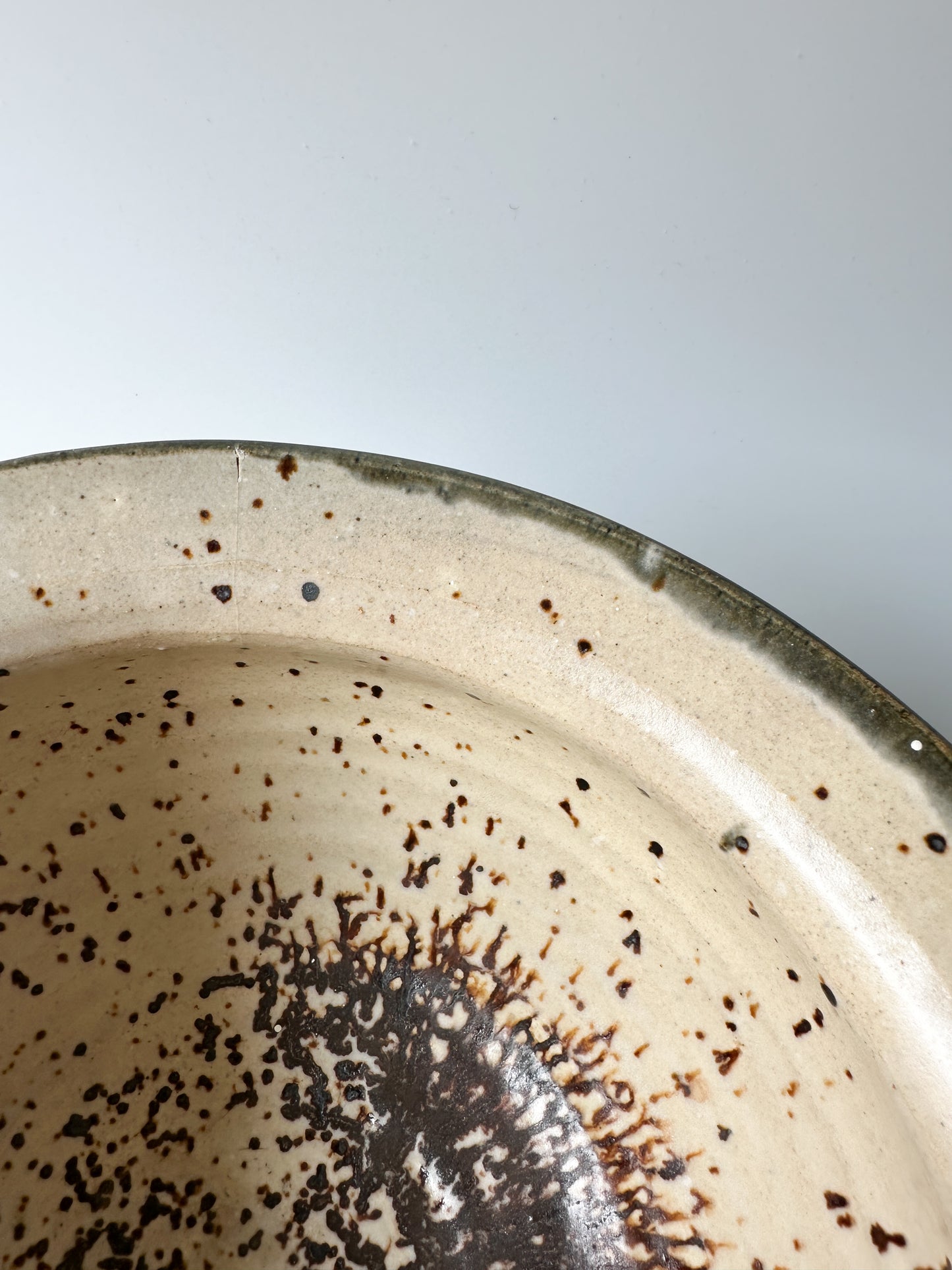 Studio Pottery Bowl Swirl Glaze