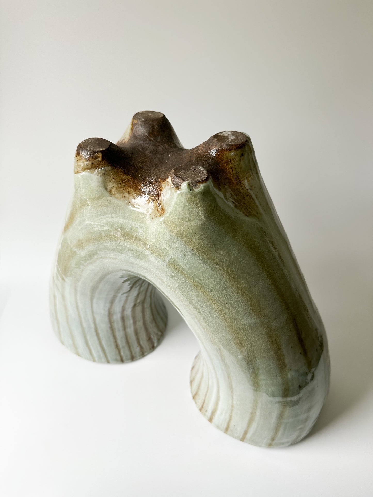 Large Celadon Pottery Vase Vessel