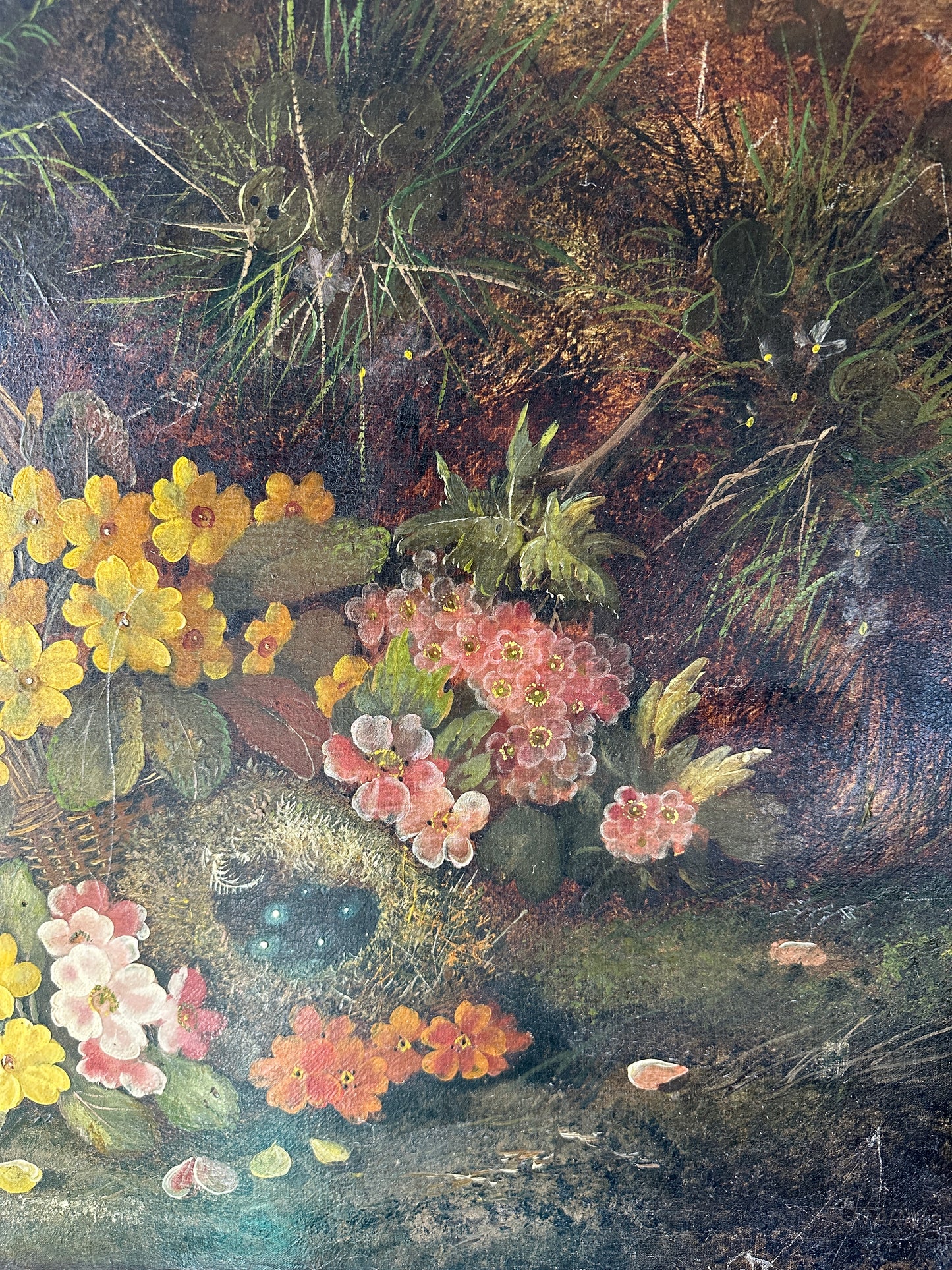 Antique Floral Oil Painting (signed)