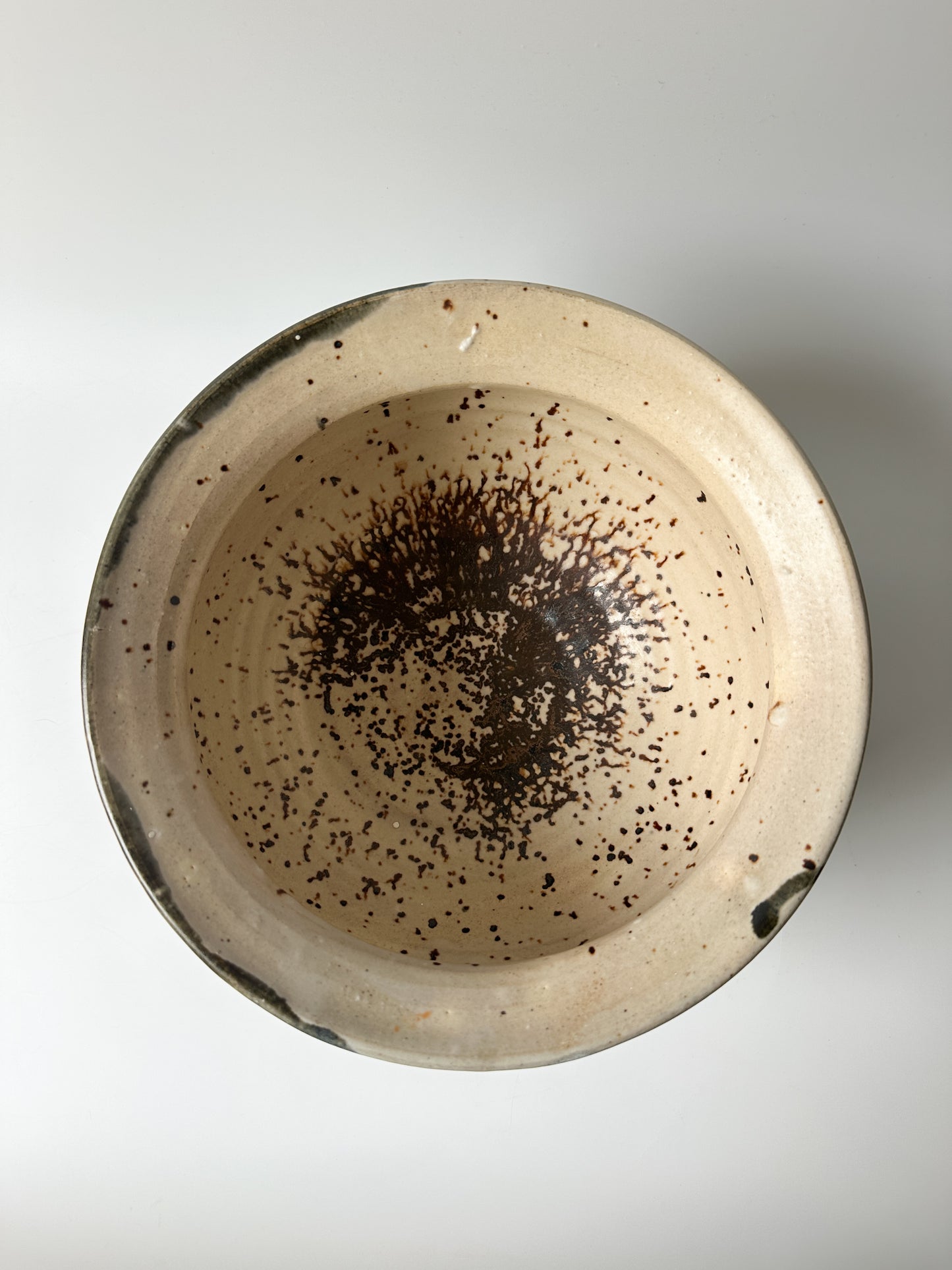 Studio Pottery Bowl Swirl Glaze