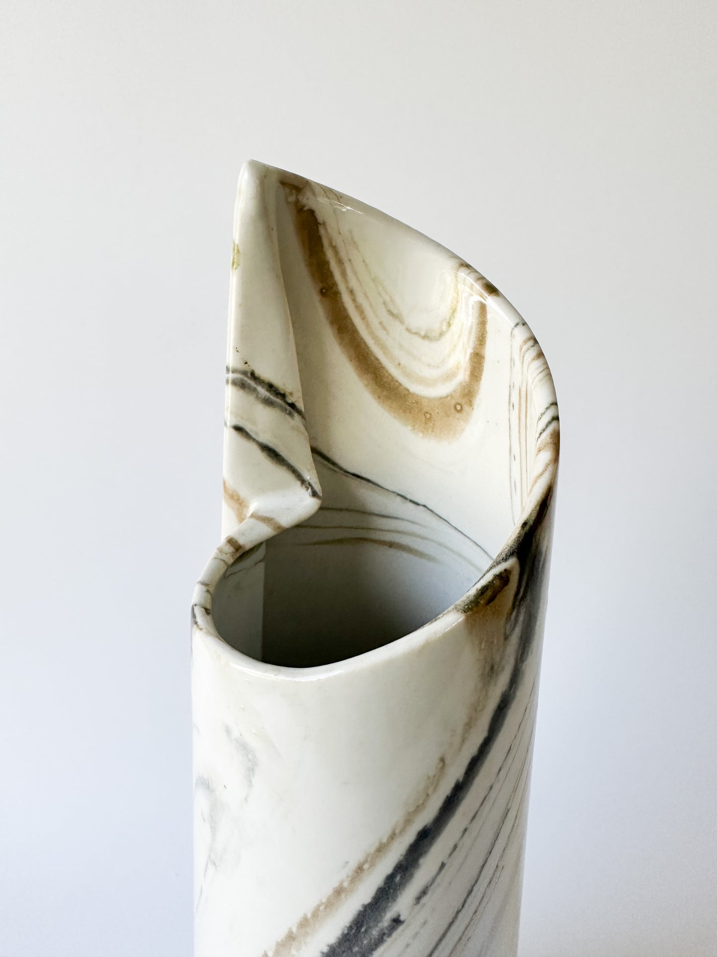 Ceramic Marble Look Vase