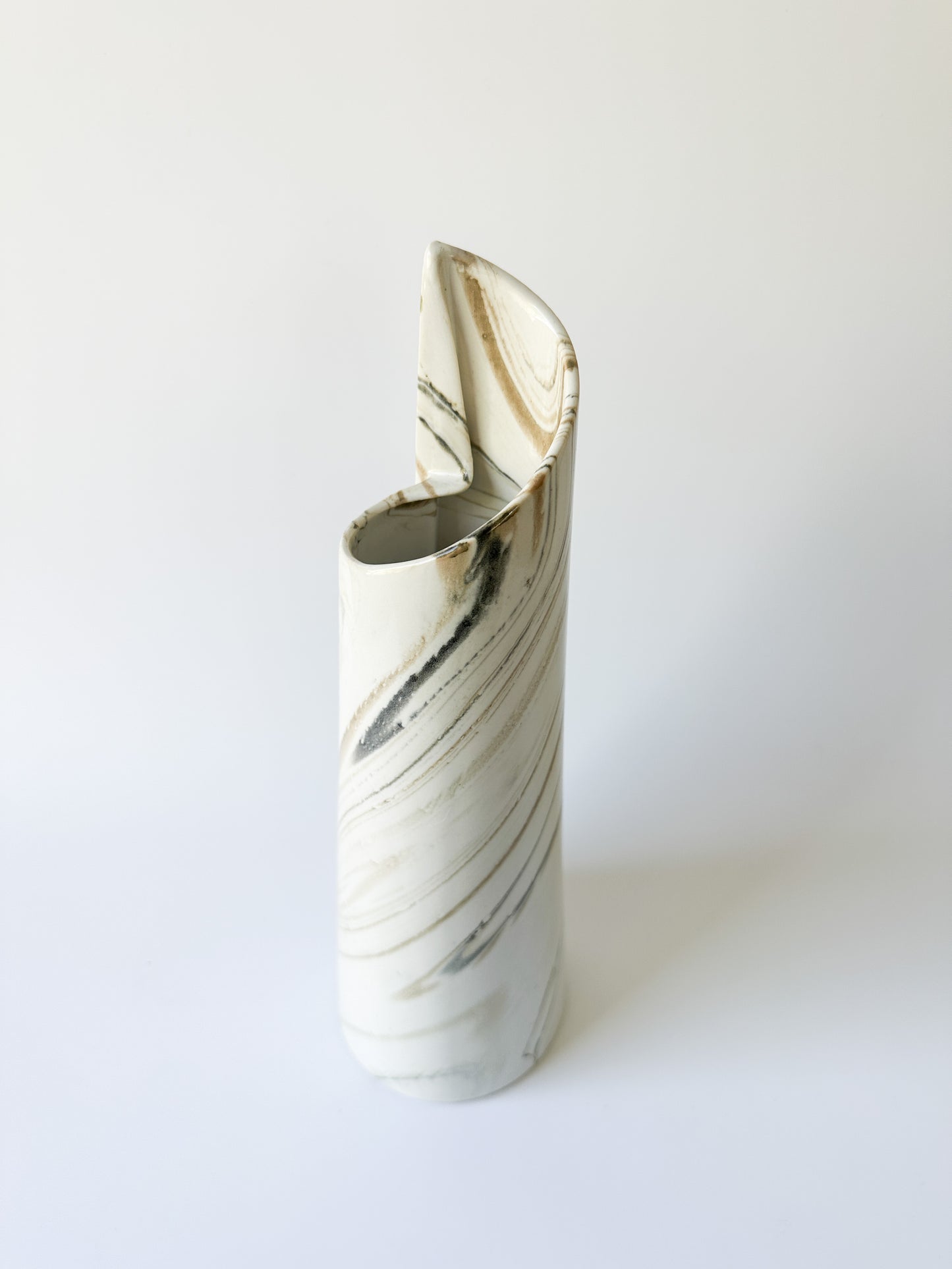 Ceramic Marble Look Vase