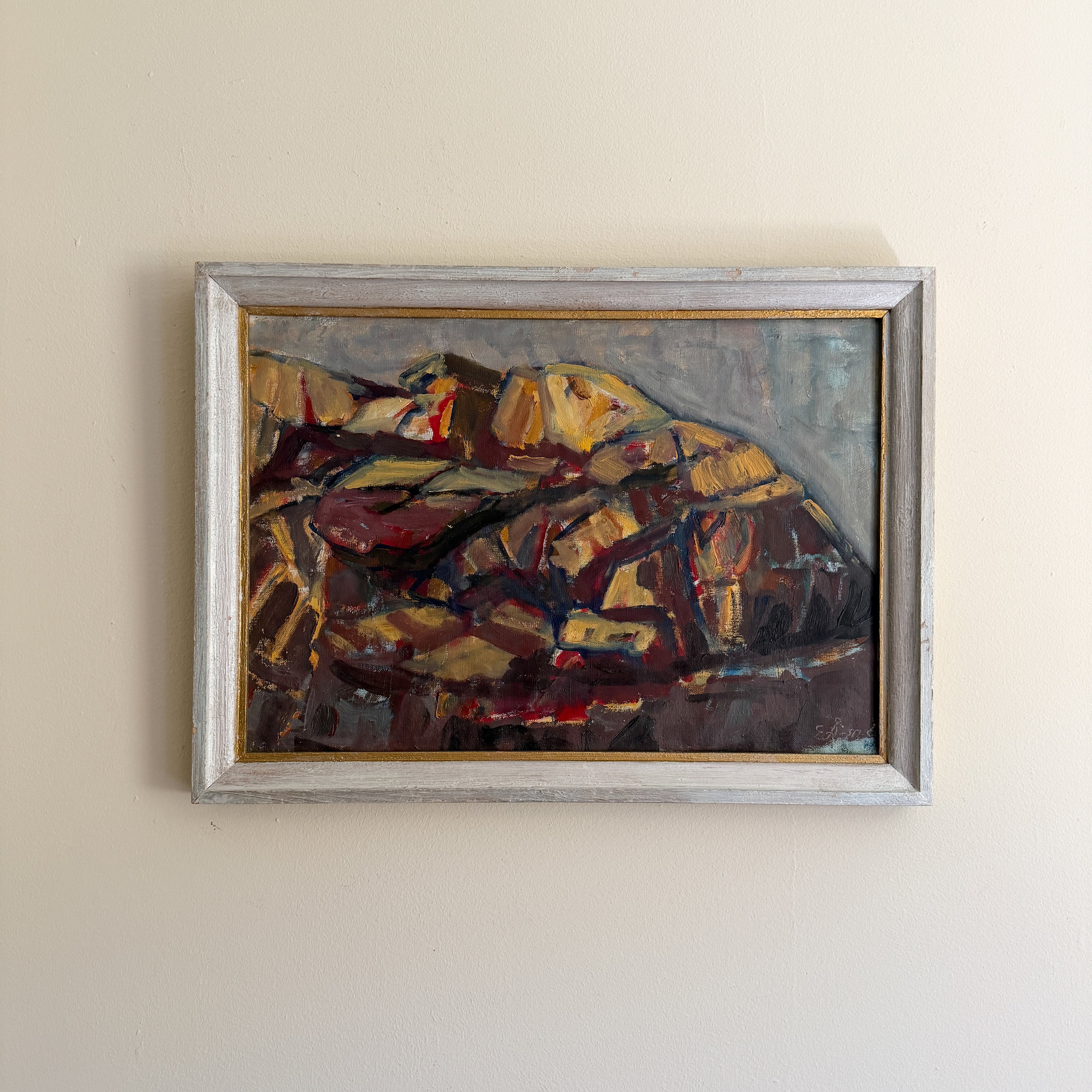 EBBA ÅKERSTRÖM - Mountain Abstract Oil on Canvas