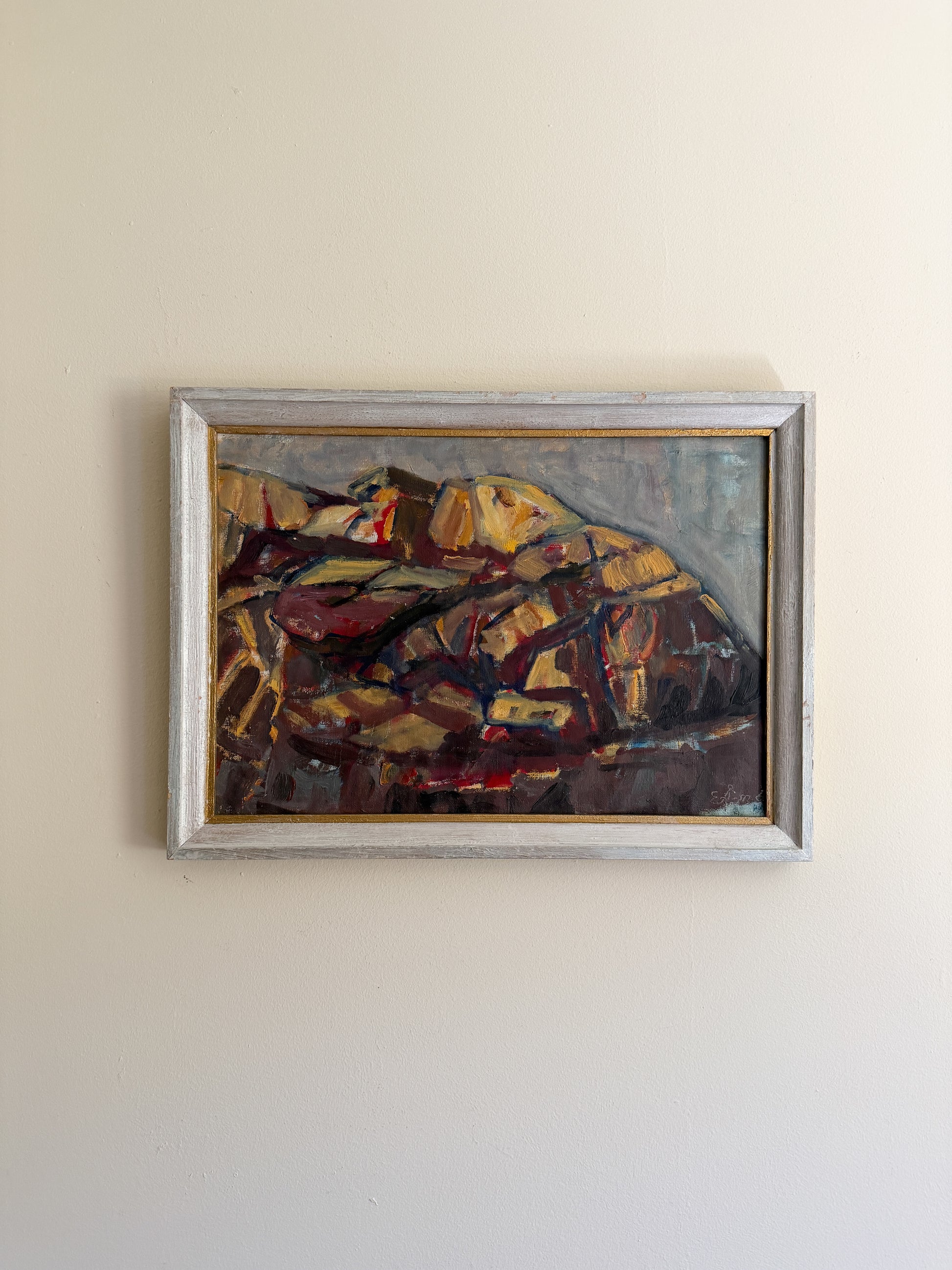 EBBA ÅKERSTRÖM - Mountain Abstract Oil on Canvas