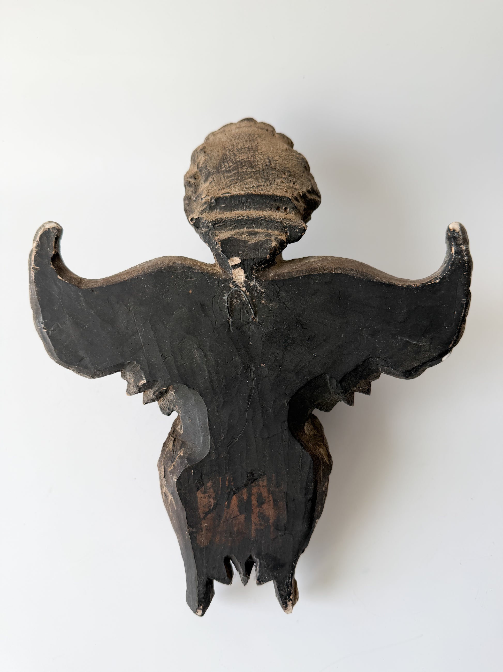 19th Century Antique Gothic Revival Style Decorative Cherub Angel