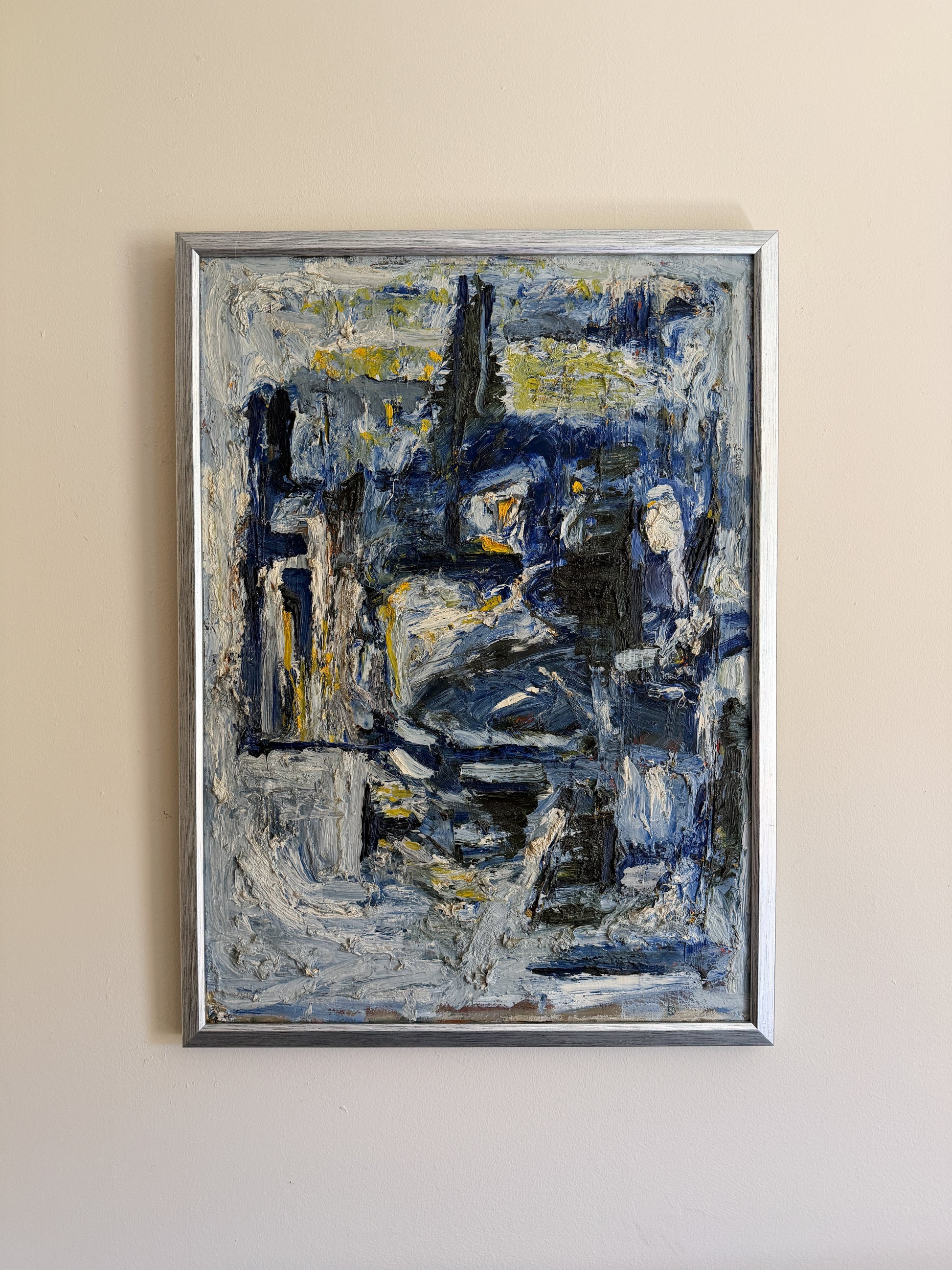 OIDENTIFIERAD KONSTNÄR - Abstract Impasto Oil Painting