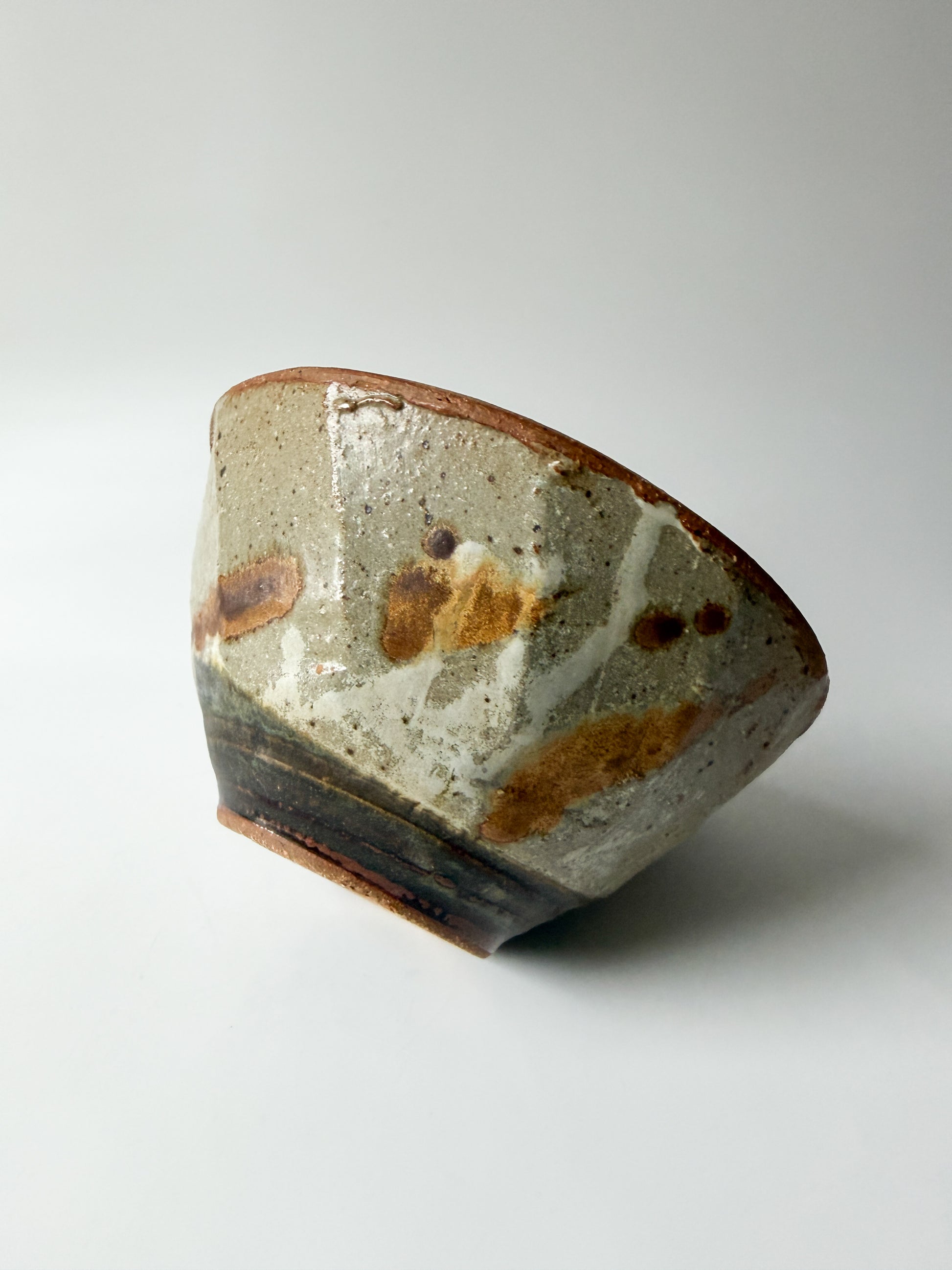 Brown and Tan Artist Pottery Vase (Small)