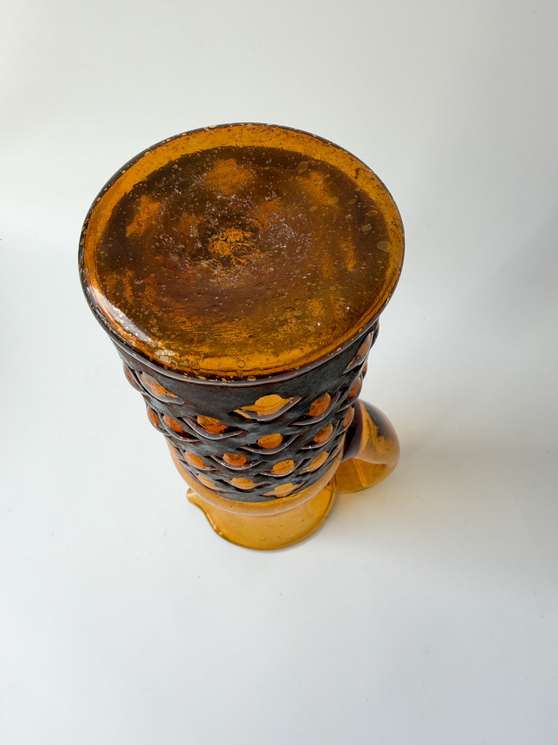 Vintage MCM Felipe Derflinger Imprisoned Glass Pitcher