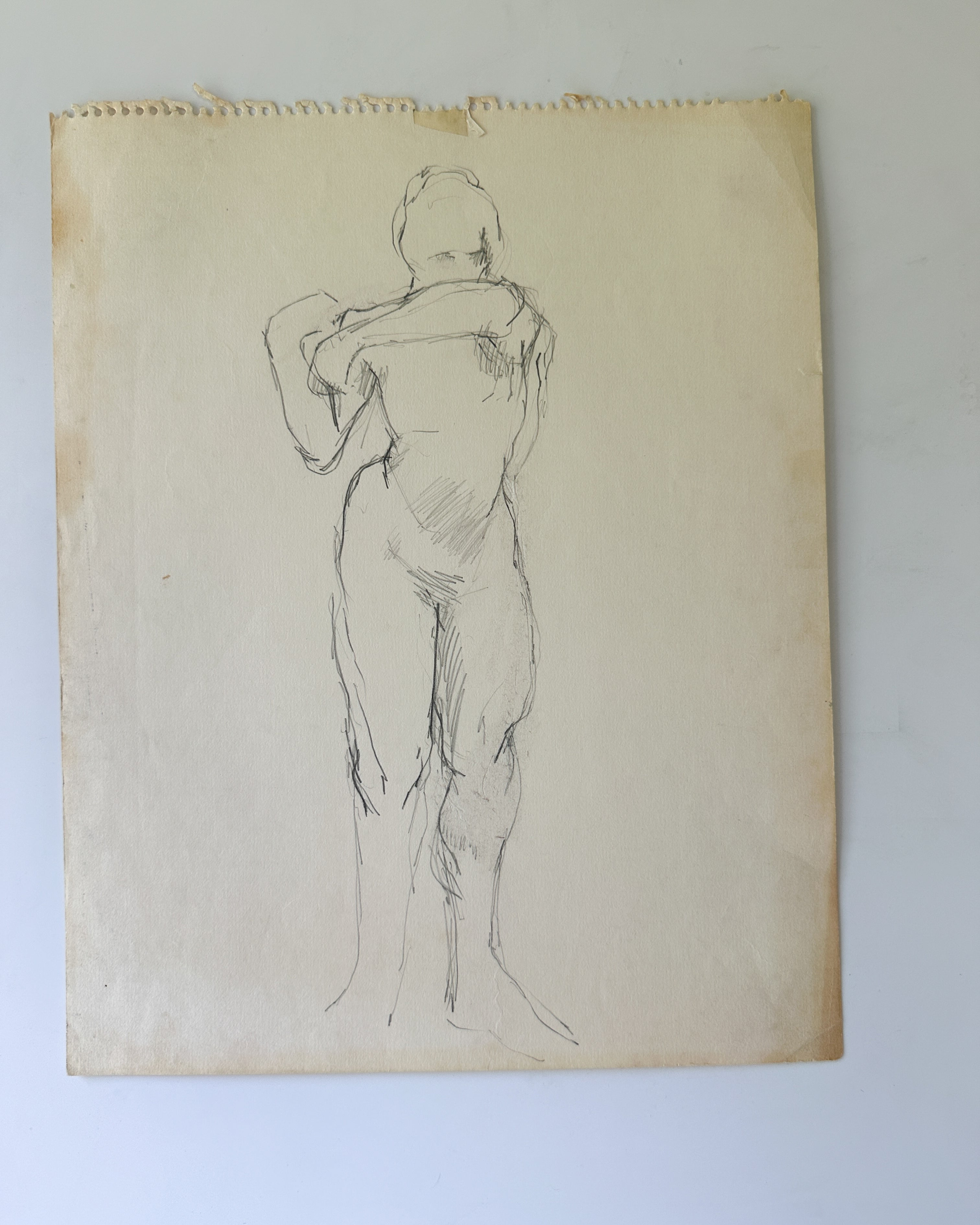 Stretch - Sketch by Jane Matteson (12”W x 14” H)