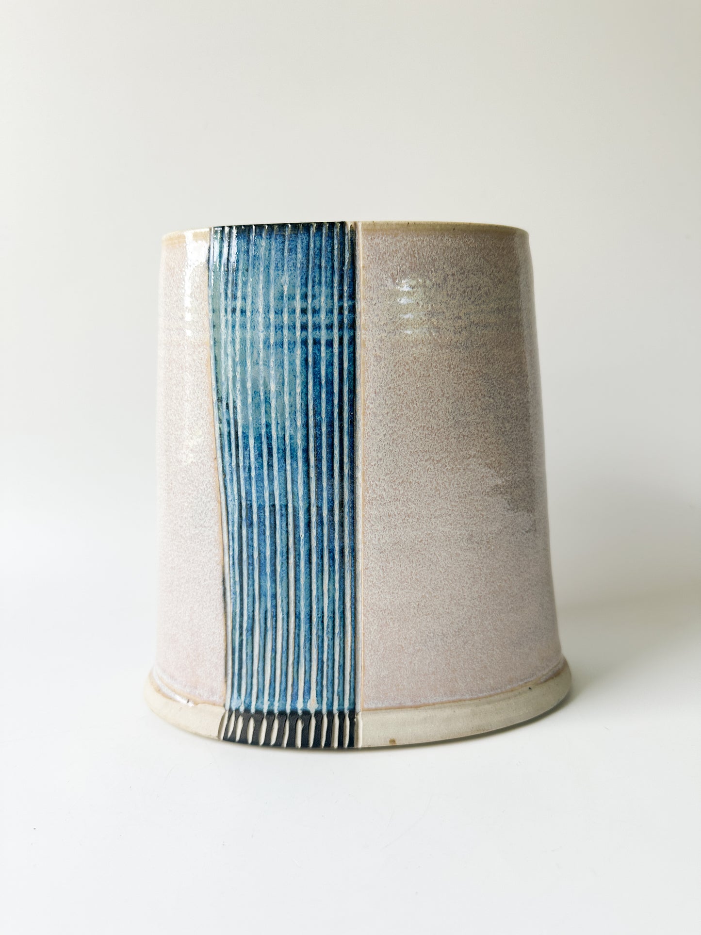 Artist Abstract Ceramic Vase - Signed