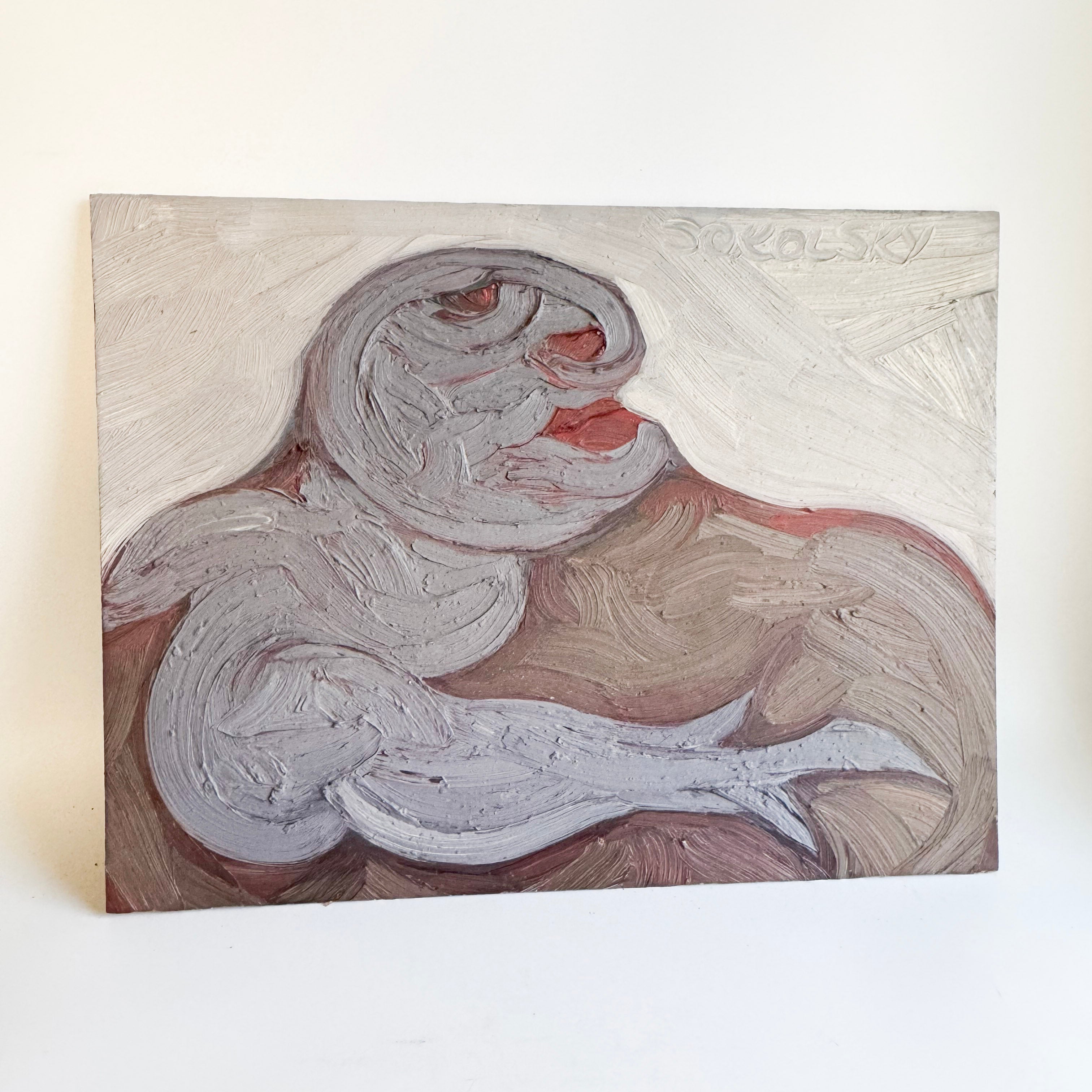 Morris Sokolsky - Oil Impasto on Board 20"W x 16"H - Unframed