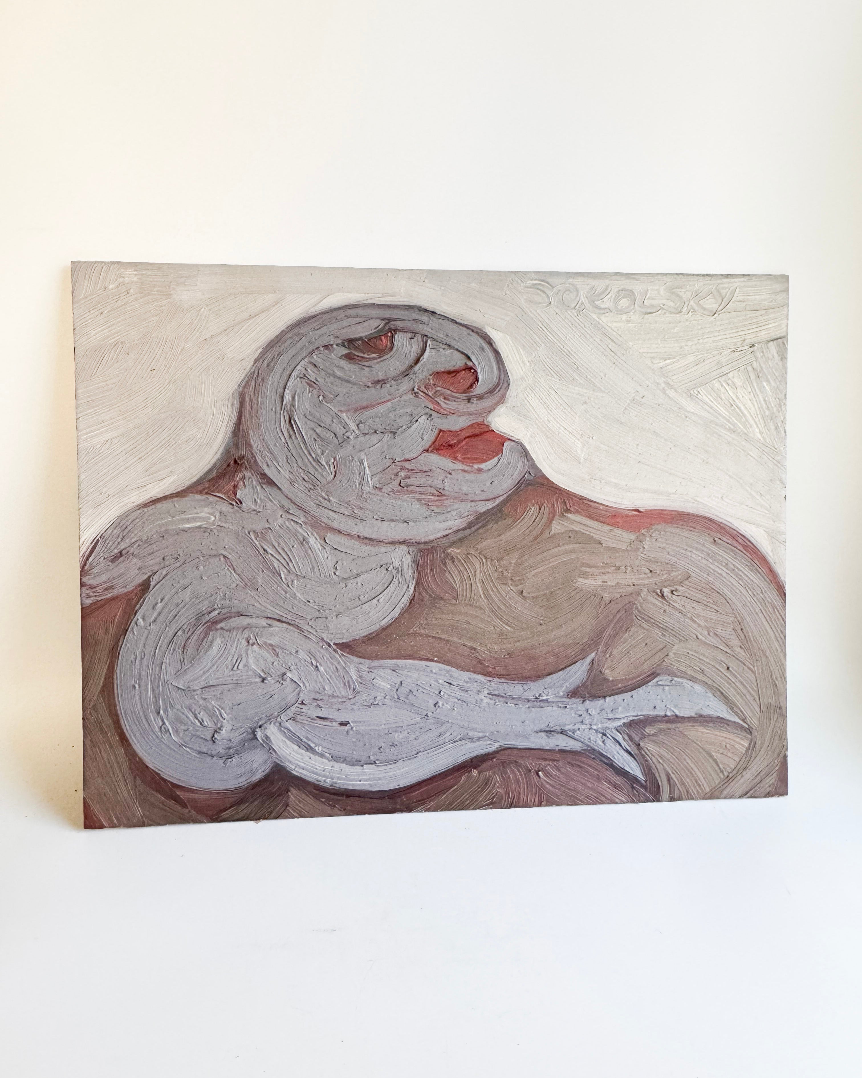 Morris Sokolsky - Oil Impasto on Board 20"W x 16"H - Unframed