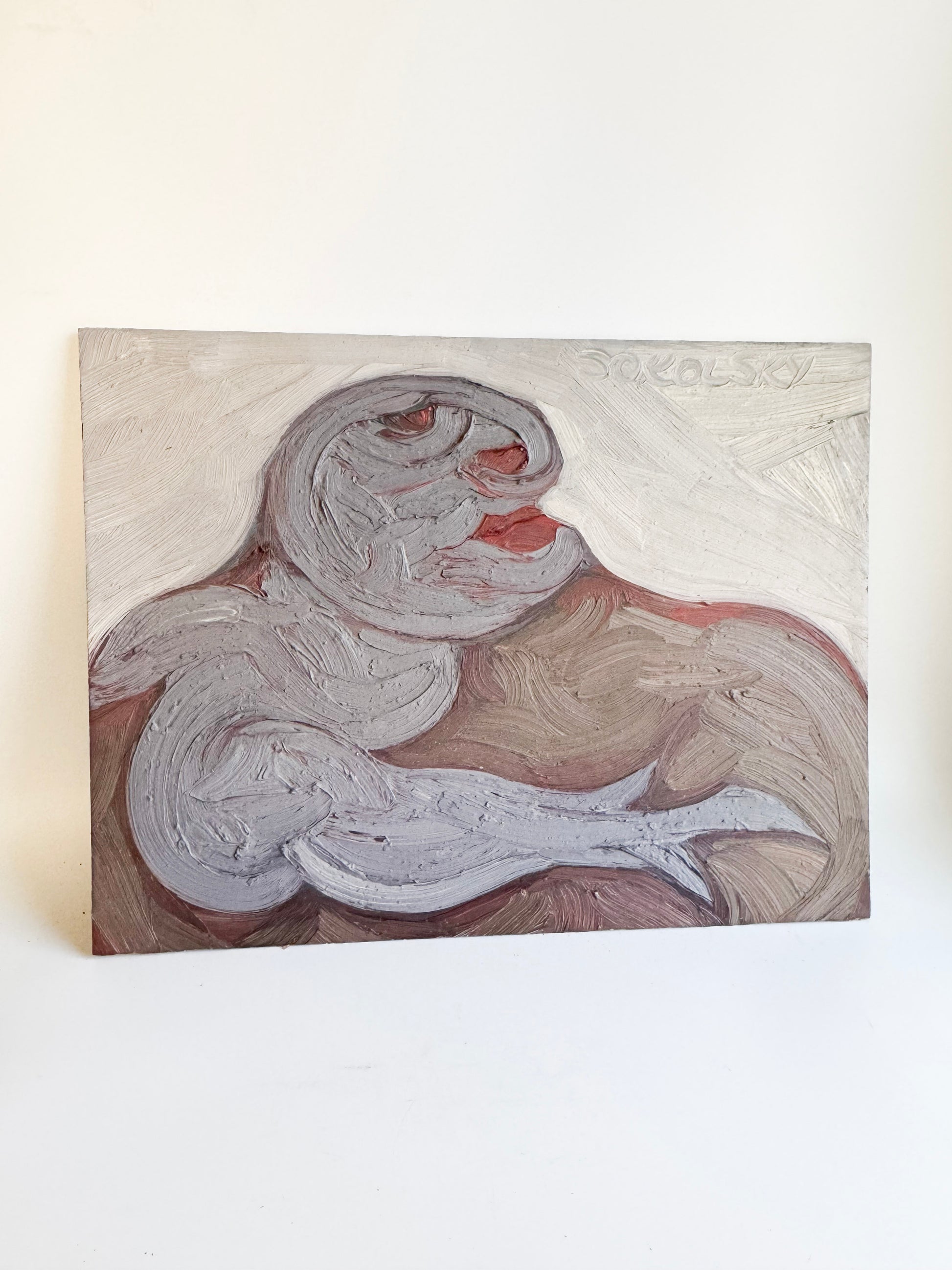 Morris Sokolsky - Oil Impasto on Board 20"W x 16"H - Unframed