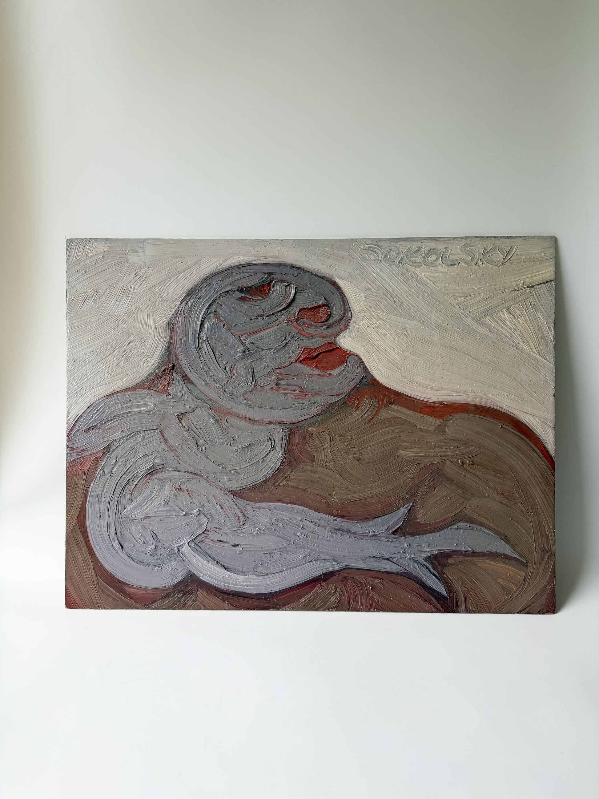 Morris Sokolsky - Oil Impasto on Board 20"W x 16"H - Unframed