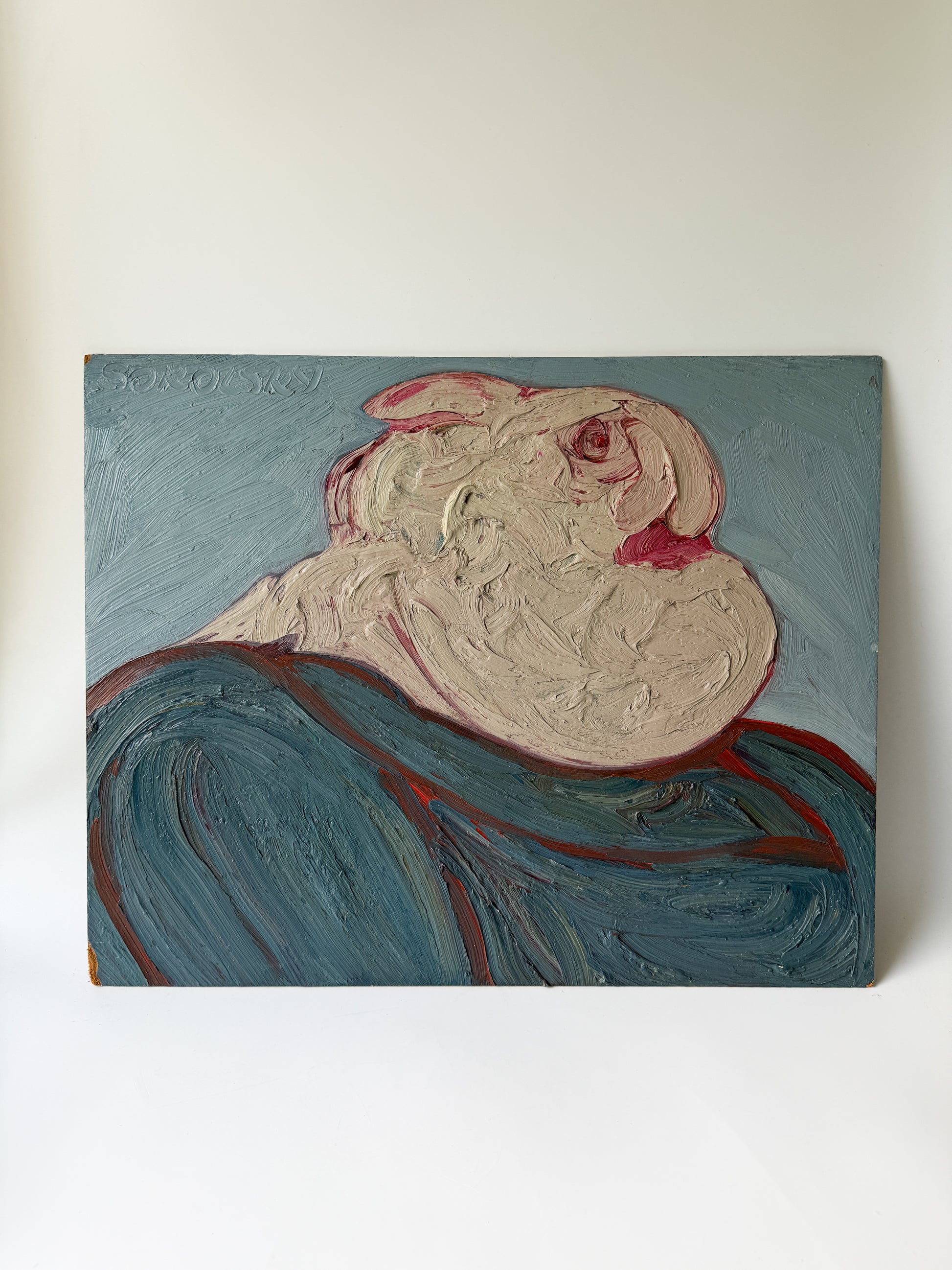 Morris Sokolsky - Oil Impasto on Board 20"W x 16"H - Unframed