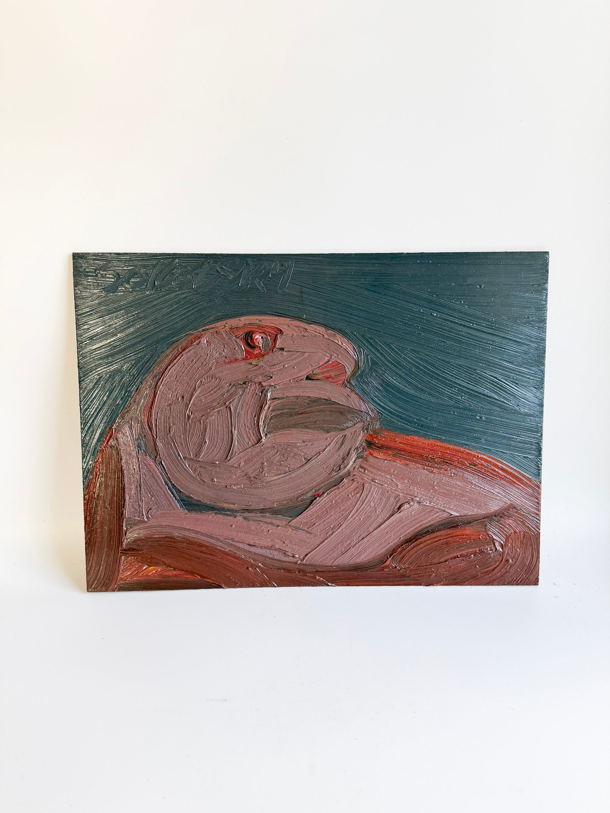Morris Sokolsky - Oil Impasto on Board 16"W x 11.75"H - Unframed