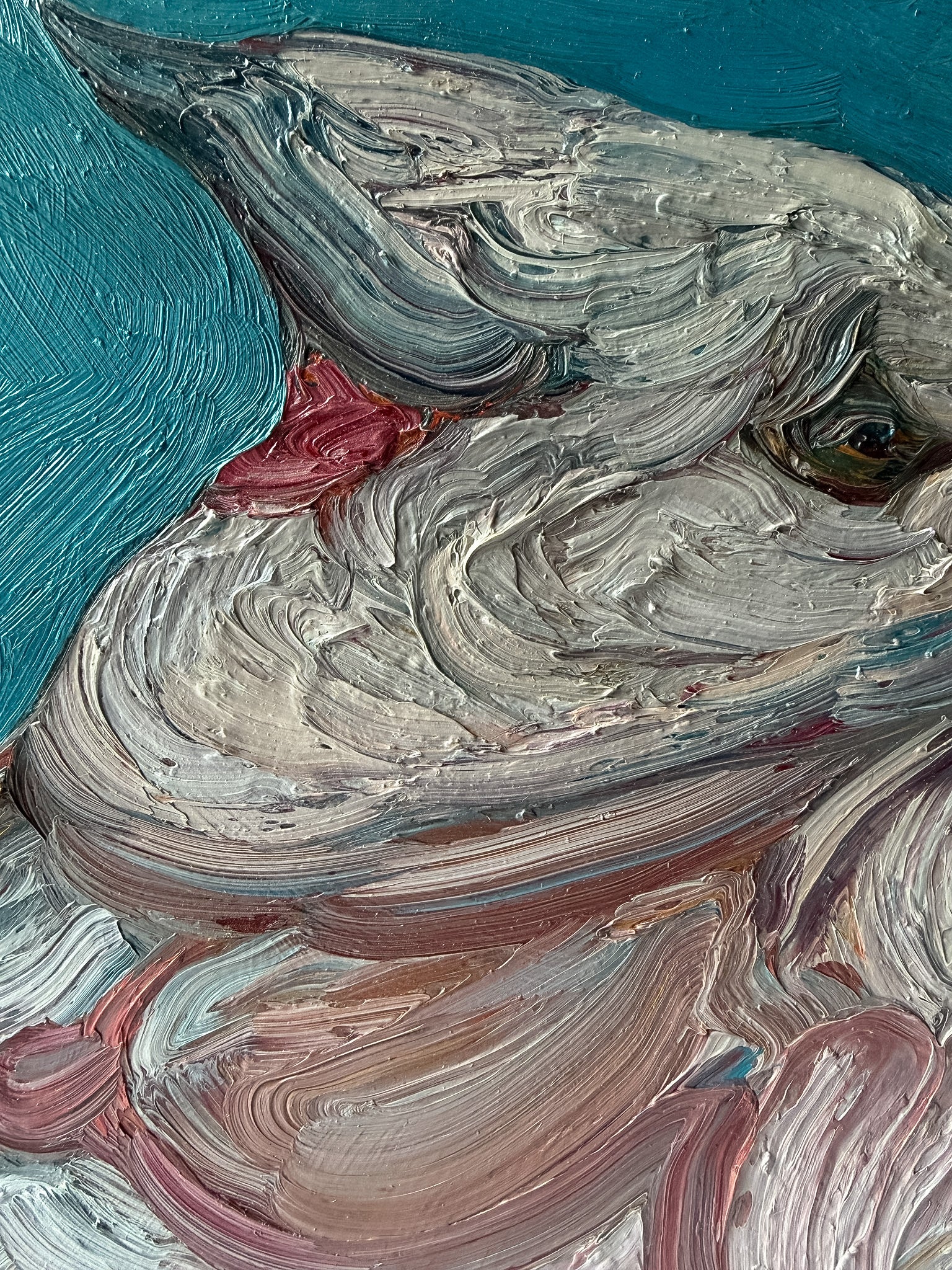 Morris Sokolsky - Oil Impasto on Board 16"W x 10"H - Unframed