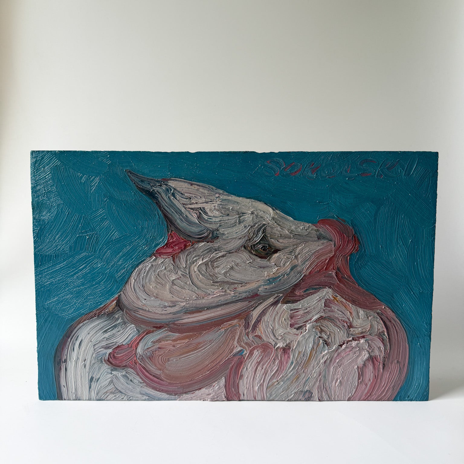 Morris Sokolsky - Oil Impasto on Board 16"W x 10"H - Unframed