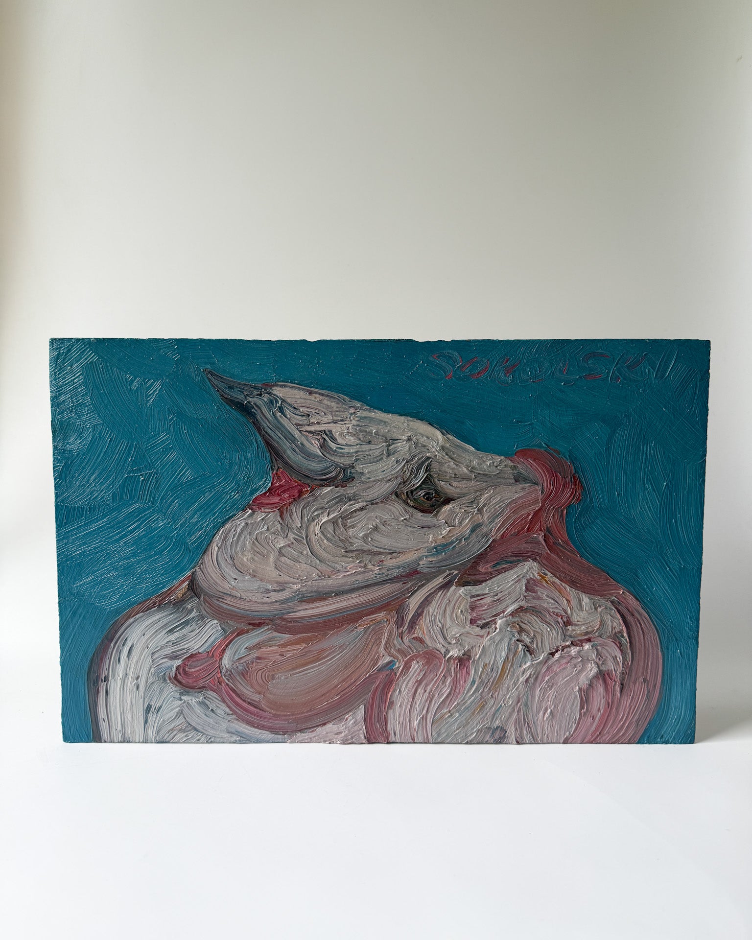 Morris Sokolsky - Oil Impasto on Board 16"W x 10"H - Unframed