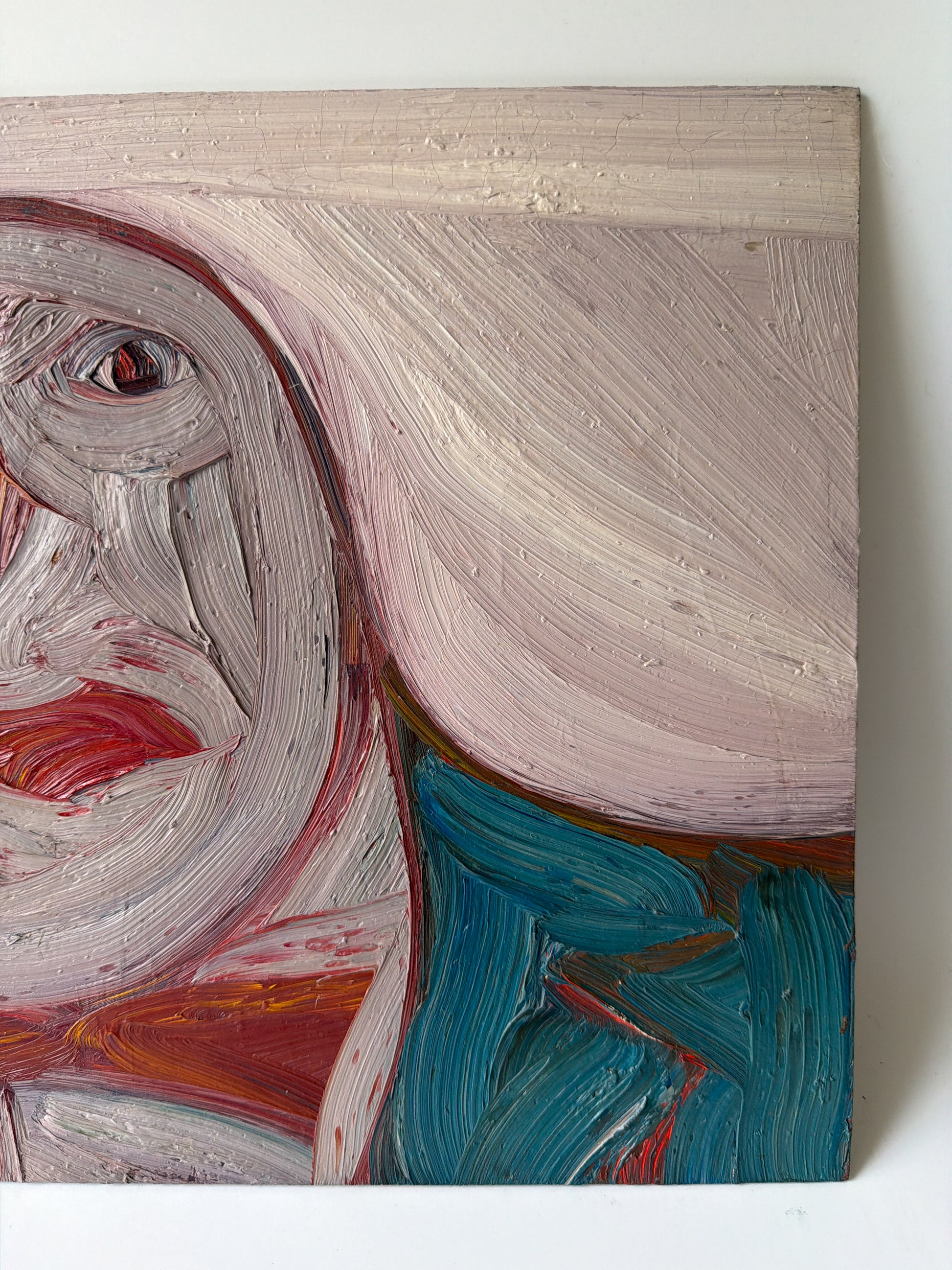 Morris Sokolsky - Oil Impasto on Board 20.75"W x 12.25"H - Unframed