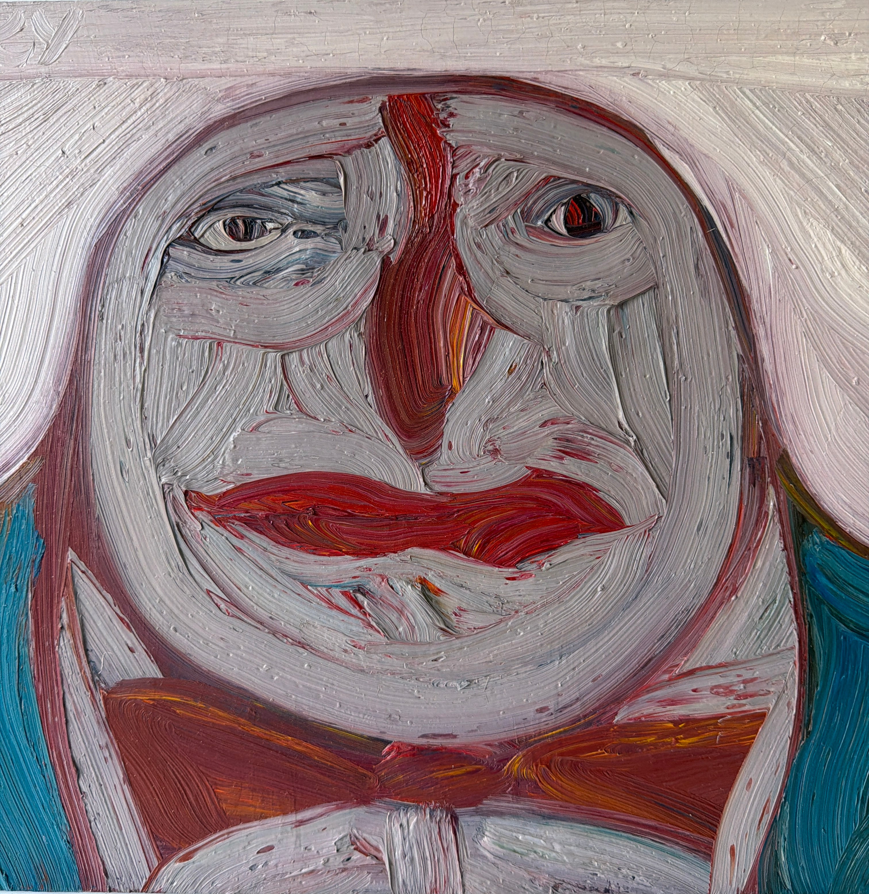 Morris Sokolsky - Oil Impasto on Board 20.75"W x 12.25"H - Unframed