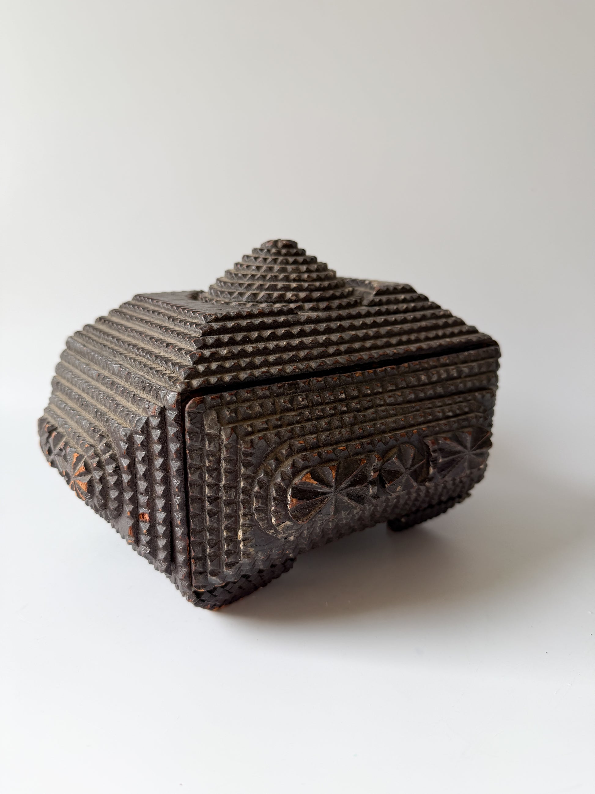 Antique Tramp Art Box