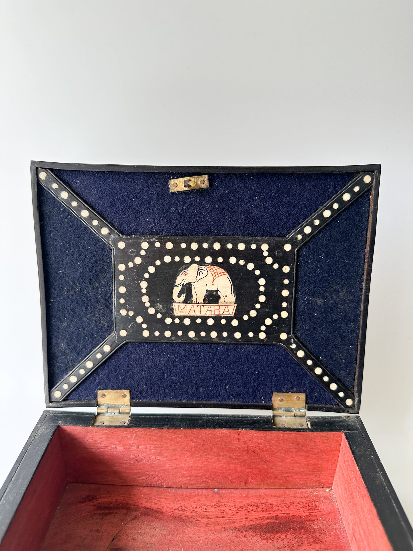 Antique Porcupine Quill Box