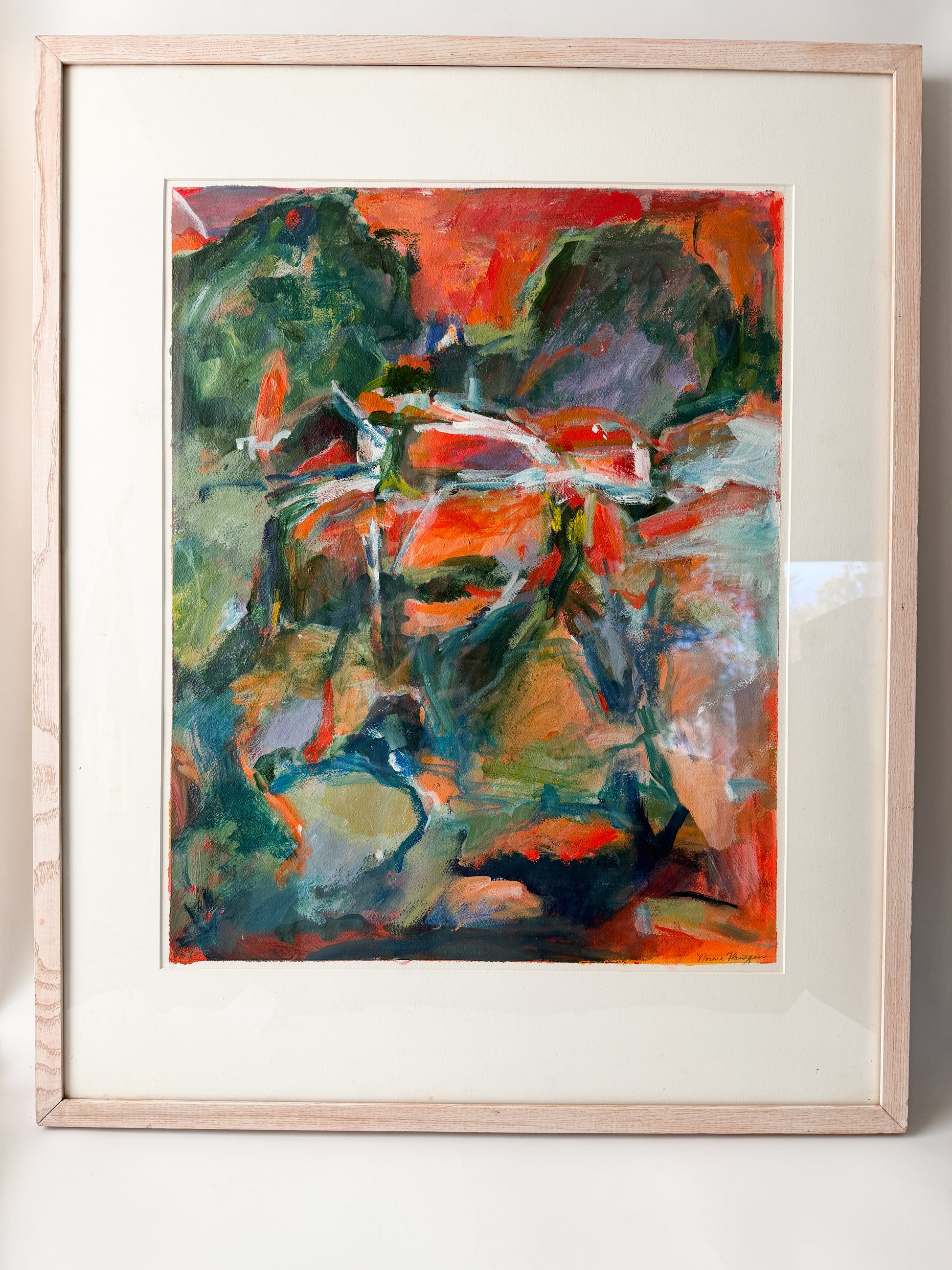 Framed Oil Painting by Norma B. Flanagan #1