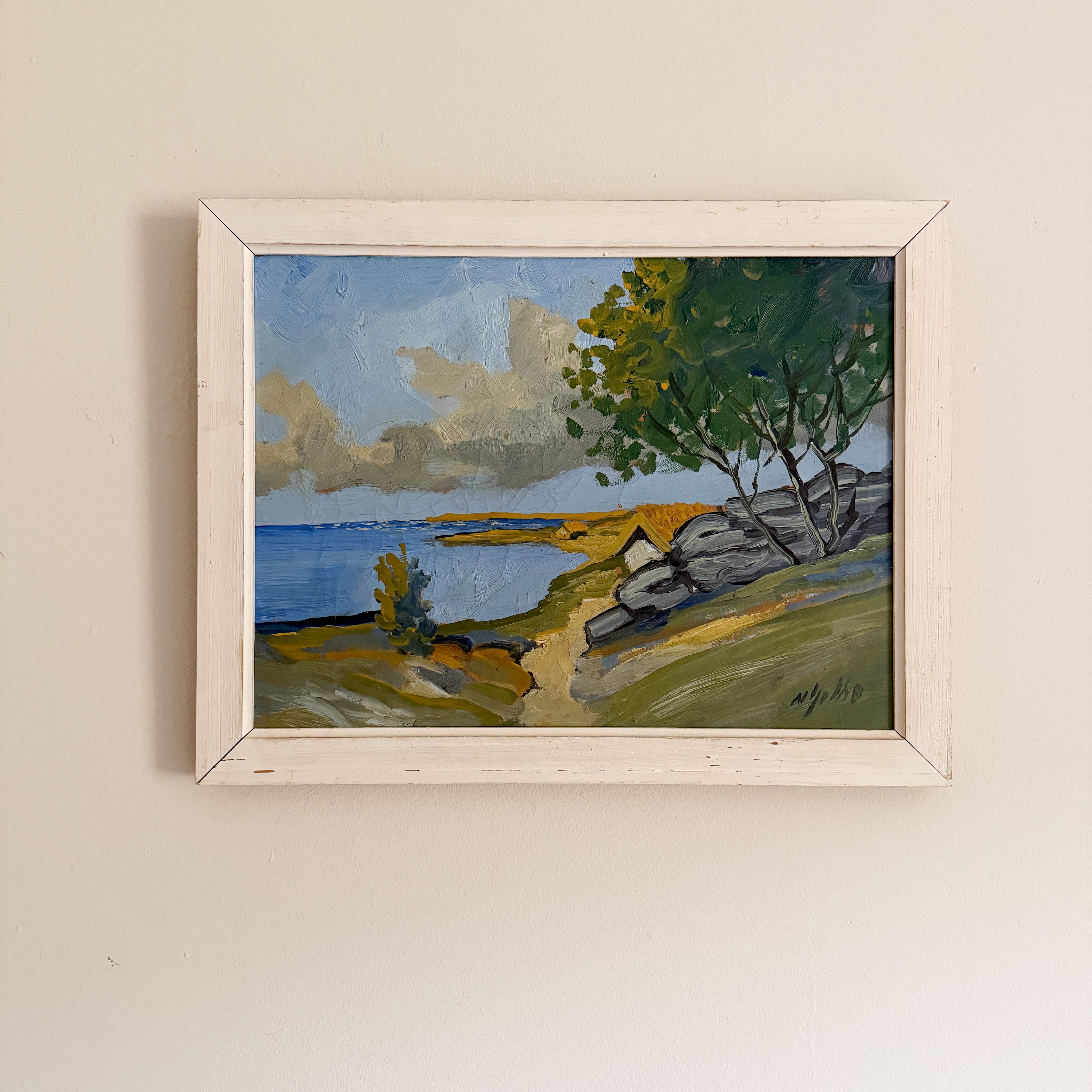 NILS GOLBE - Beach Oil on canvas
