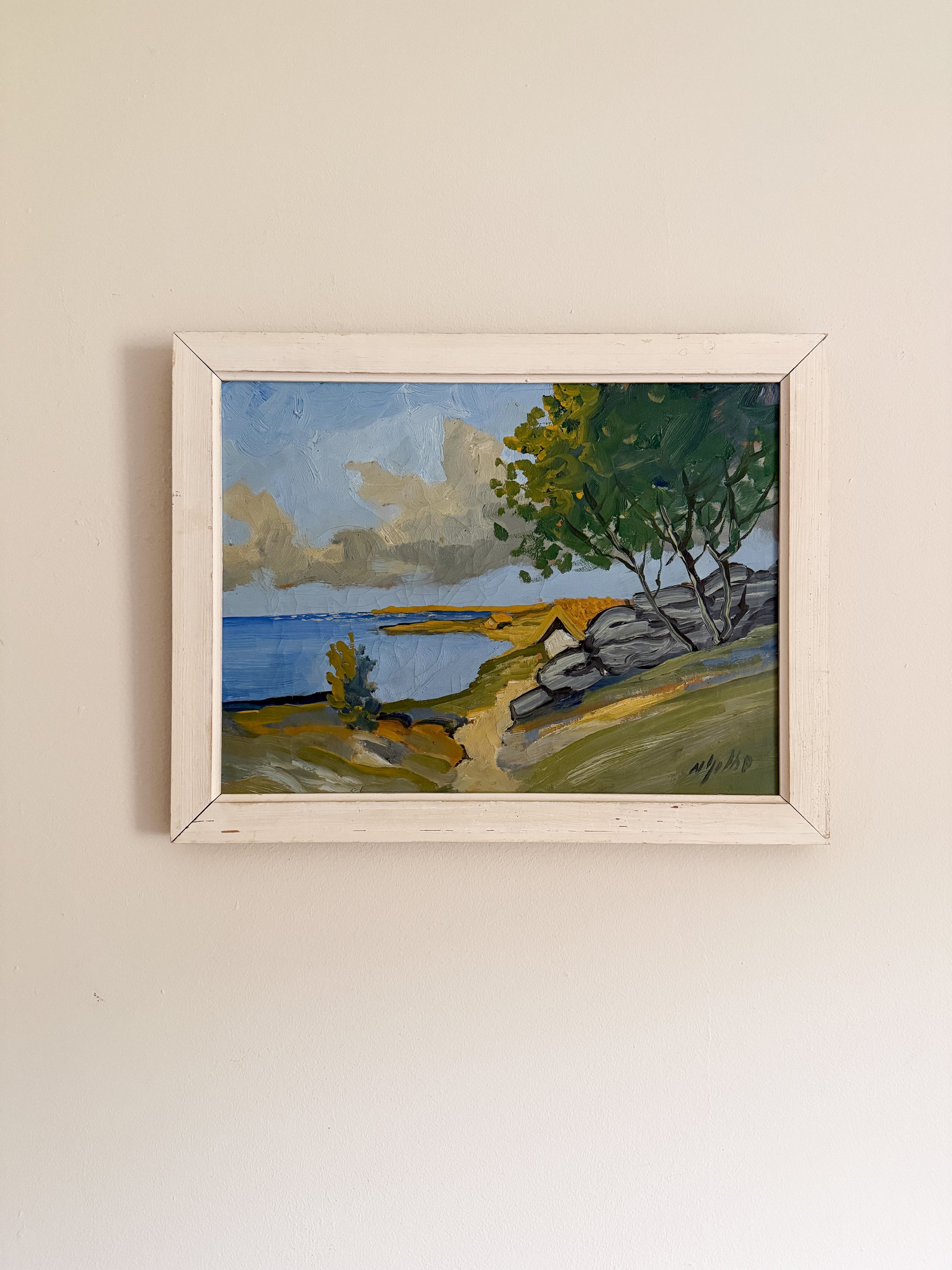 NILS GOLBE - Beach Oil on canvas
