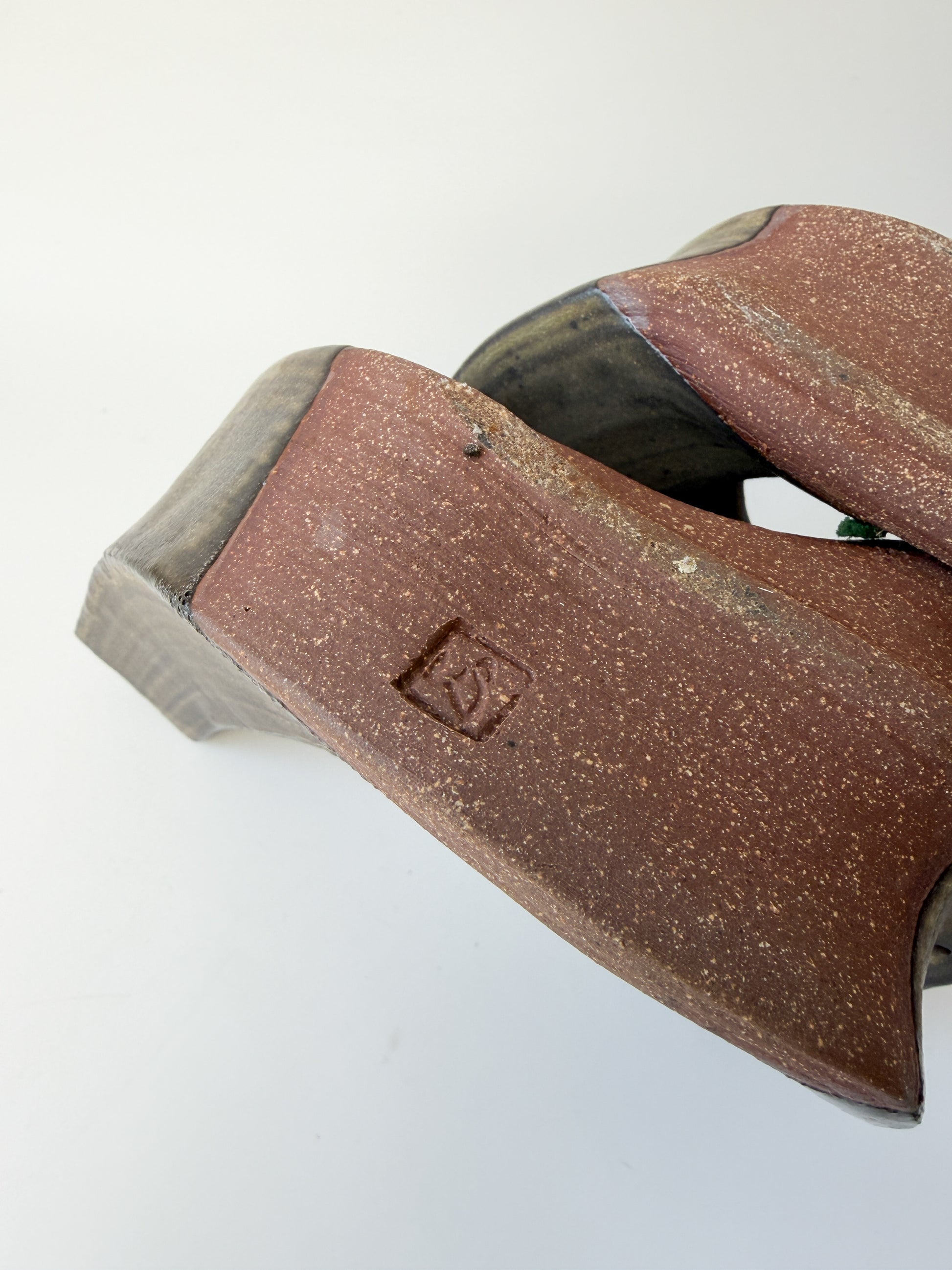 Handmade Artist Earthenware Ikebana-Style Ceramic Vase