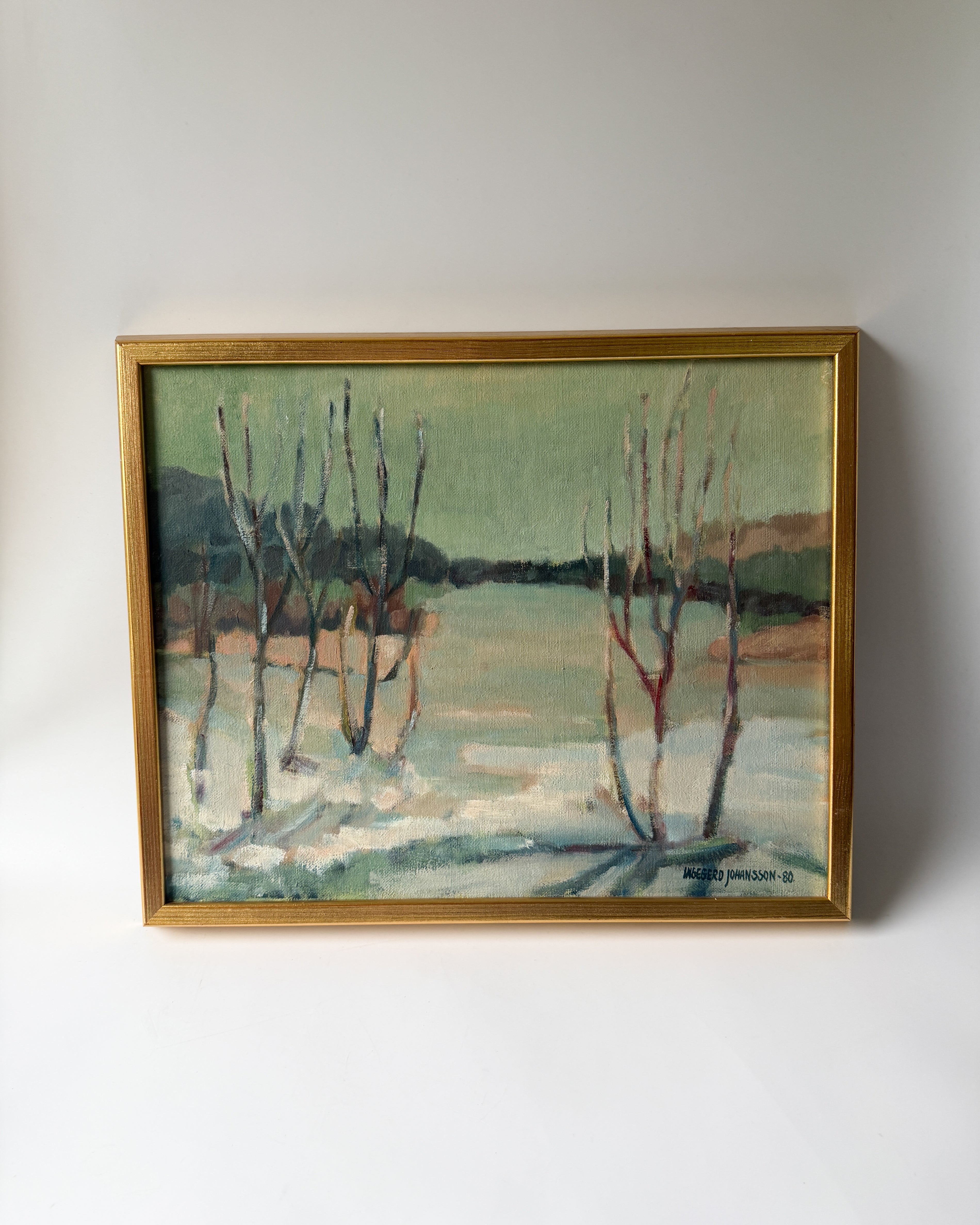 INGEGERD JOHANSSON - "Spring Winter" Oil Painting