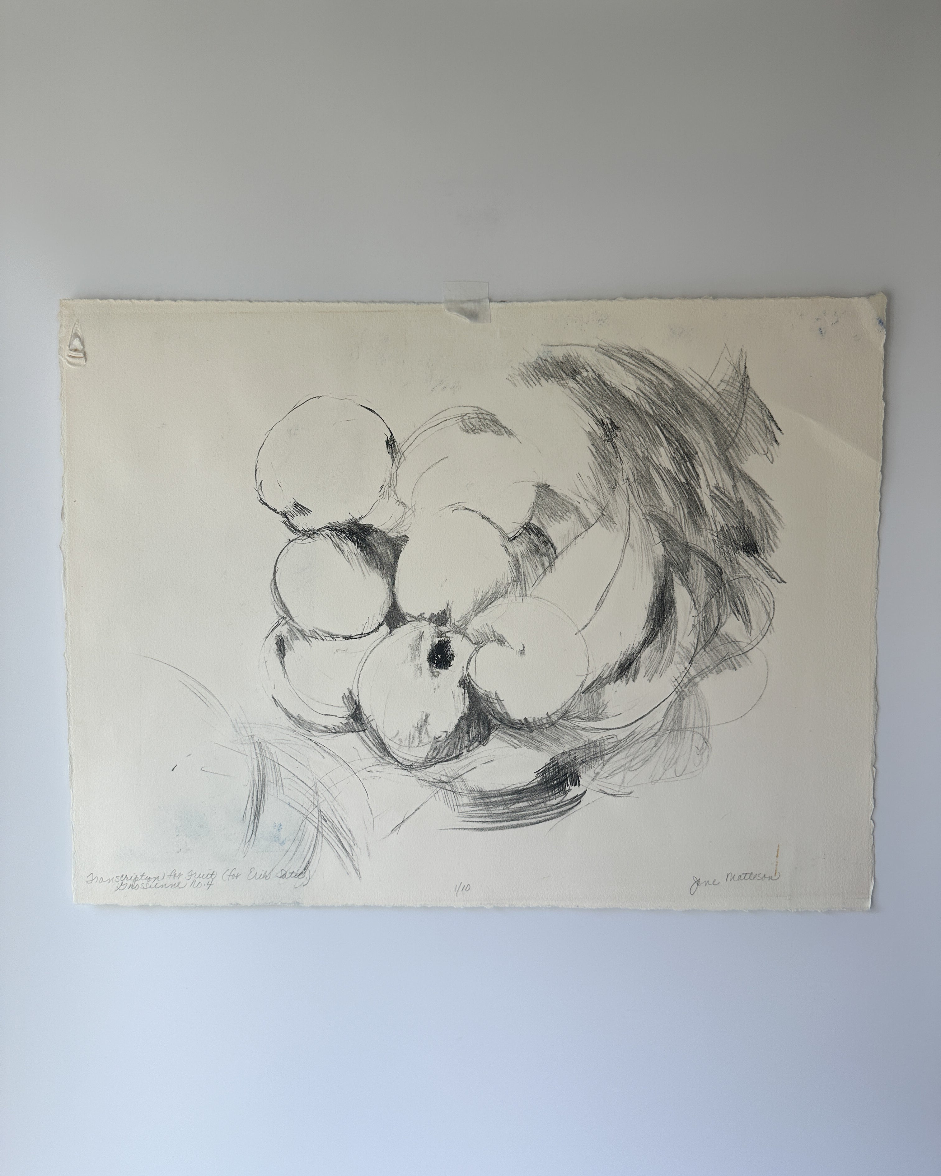 FRUIT BOWL Still Life by Late Artist Jane Matteson